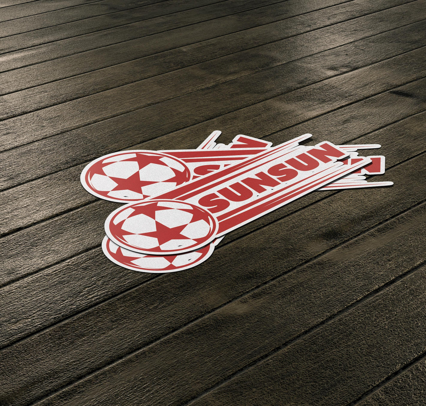 Personalized Soccer Ball Name Sticker: Waterproof Vinyl Decal