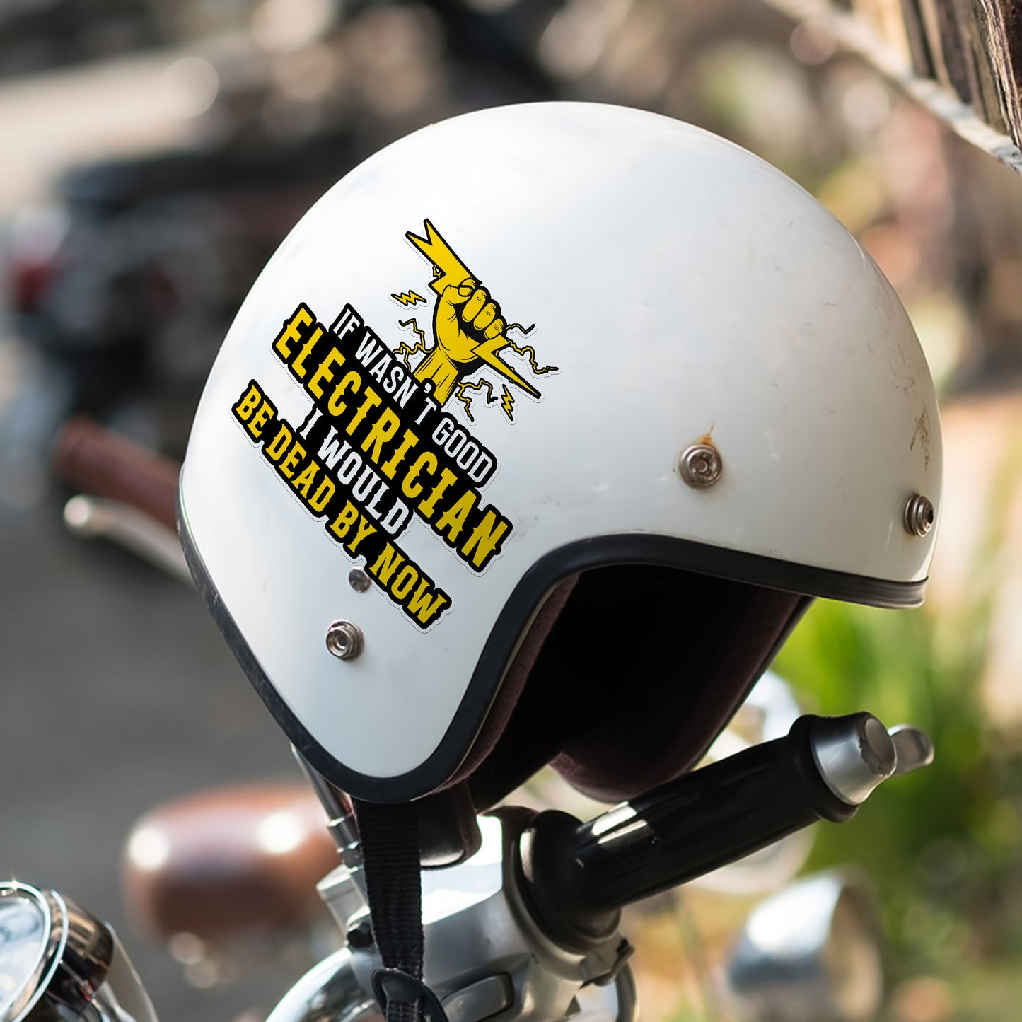 If I Wasnt A Good Electrician I Would Be Dead By Now Funny Lineman Sticker Waterproof Vinyl Decals for Car Truck Laptop Helmet Water Bottles Bicycle Luggage Stickers