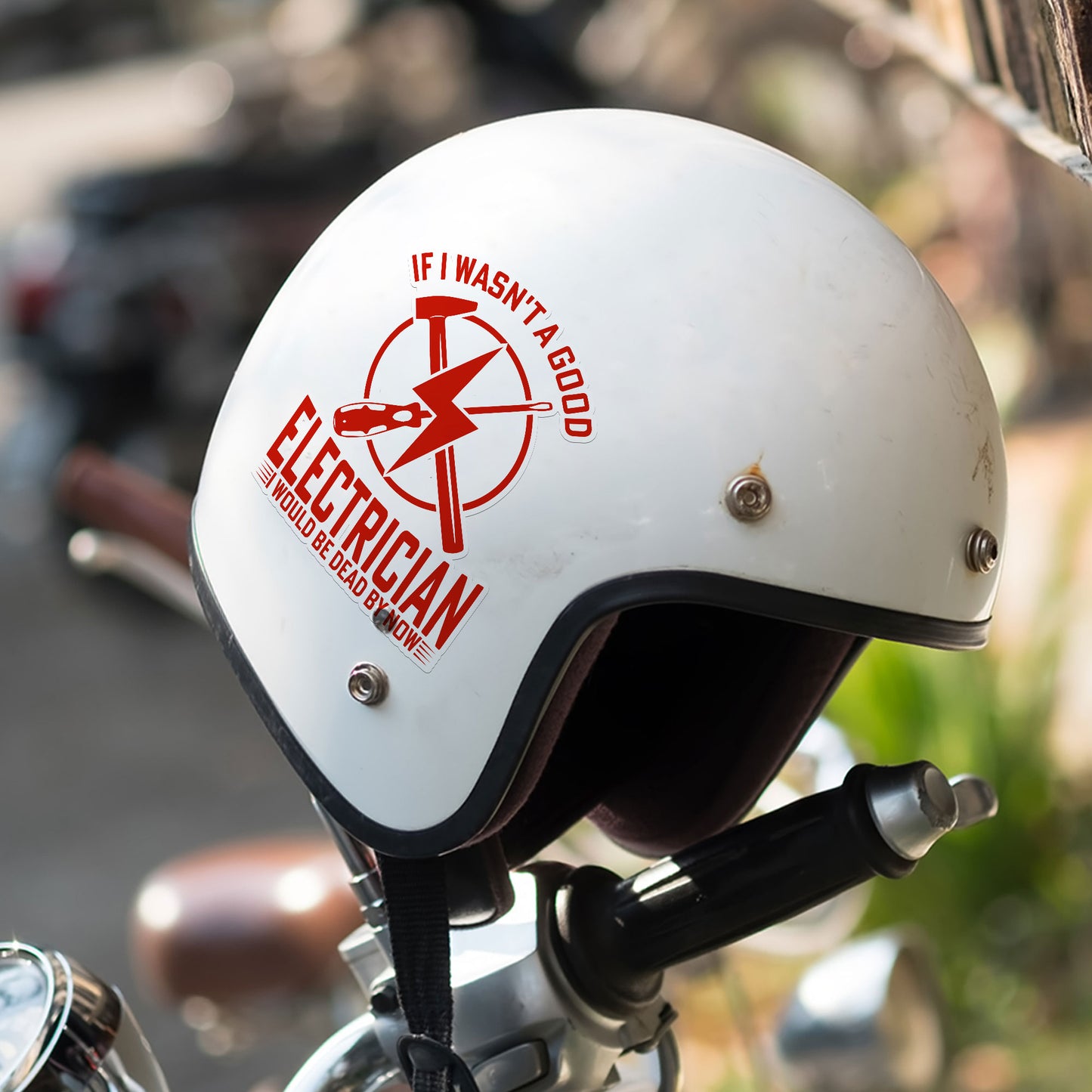 If I Wasnt A Good Electrician I Would Be Dead By Now Sticker Funny Blue Collar Decal Waterproof Vinyl Decals for Car Truck Laptop Helmet Water Bottles Bicycle Luggage Stickers