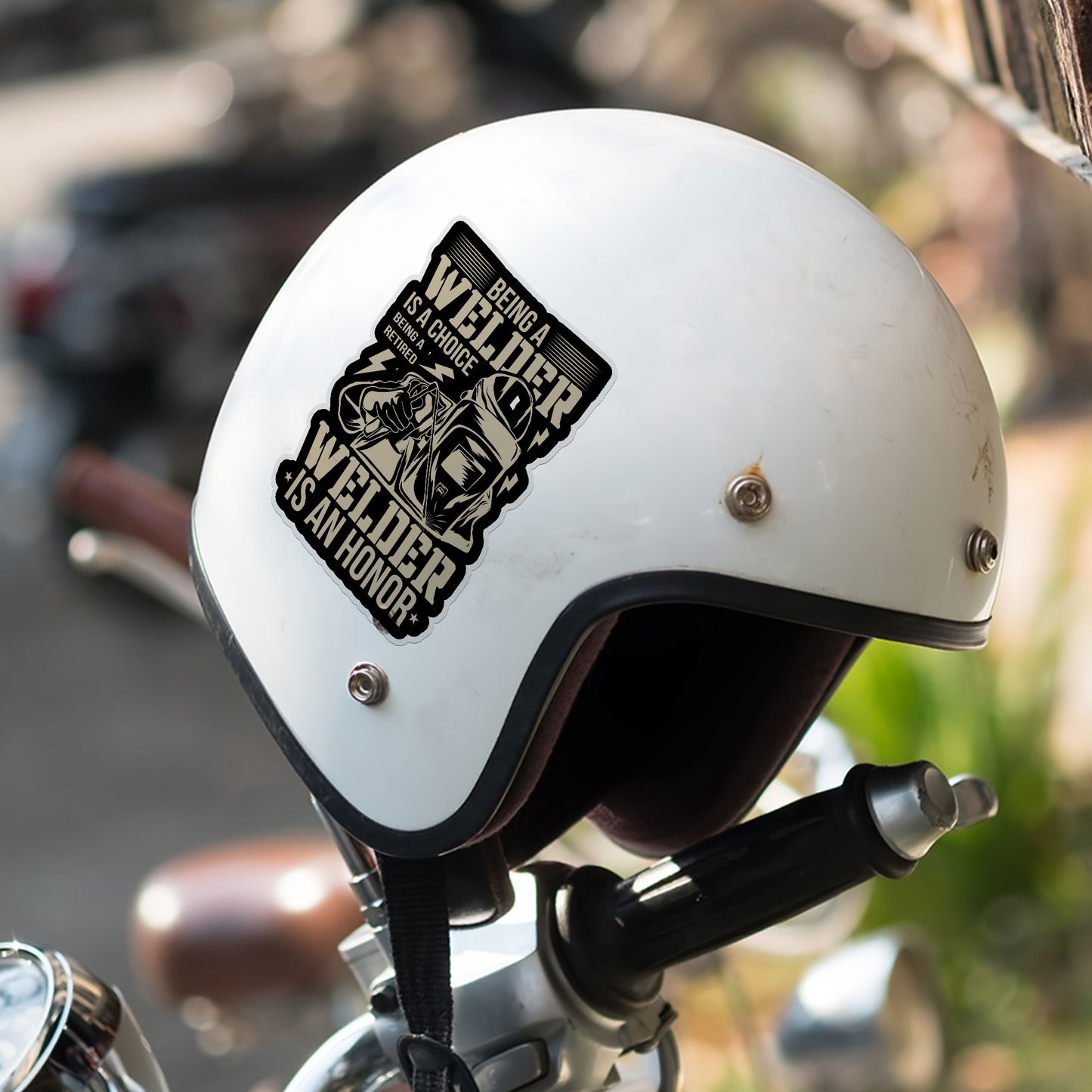 Welder Is Choice Being A Retired Welder Is An Honor Stickers Funny Welding Decals Waterproof Vinyl Decals for Car Truck Laptop Helmet Water Bottles Bicycle Luggage Stickers