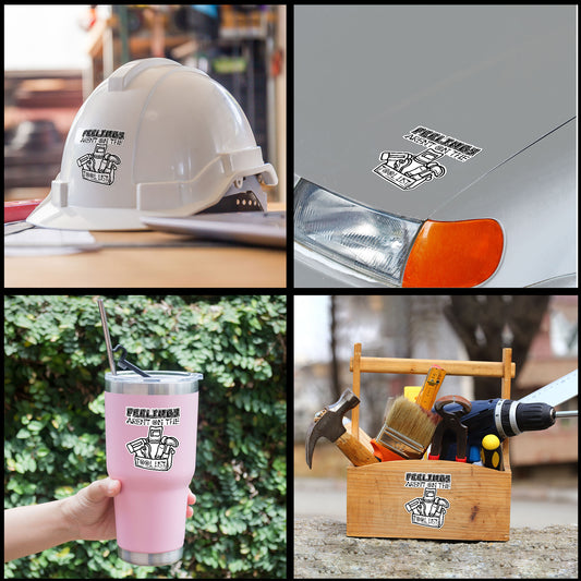 Feeling Arent On The Tool List Hardhat Stickers Funny Construction Worker Sticker Waterproof Vinyl Decals for Hard Hat Car Truck Laptop Helmet Water Bottle Stickers