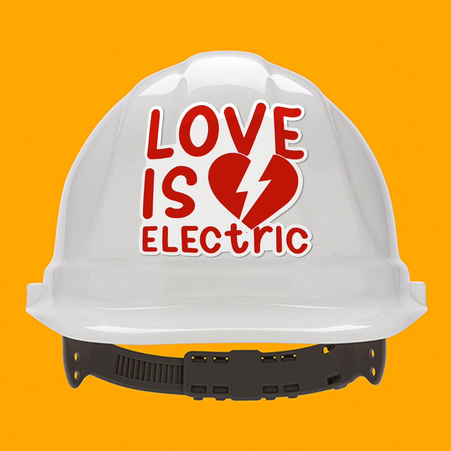 Love Is Electric Sticke For Men Electrician Funny Lineman Stickers Waterproof Vinyl Decals for Car Truck Laptop Helmet Water Bottles Bicycle Luggage Stickers