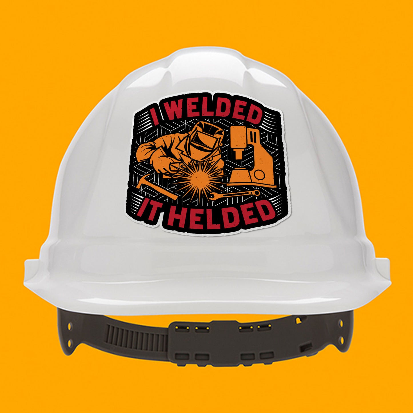 I Welder It Helder Sticker Funny Blue Collar CoWorkers Stickers Waterproof Vinyl Decals for Car Truck Laptop Helmet Water Bottles Bicycle Luggage Stickers