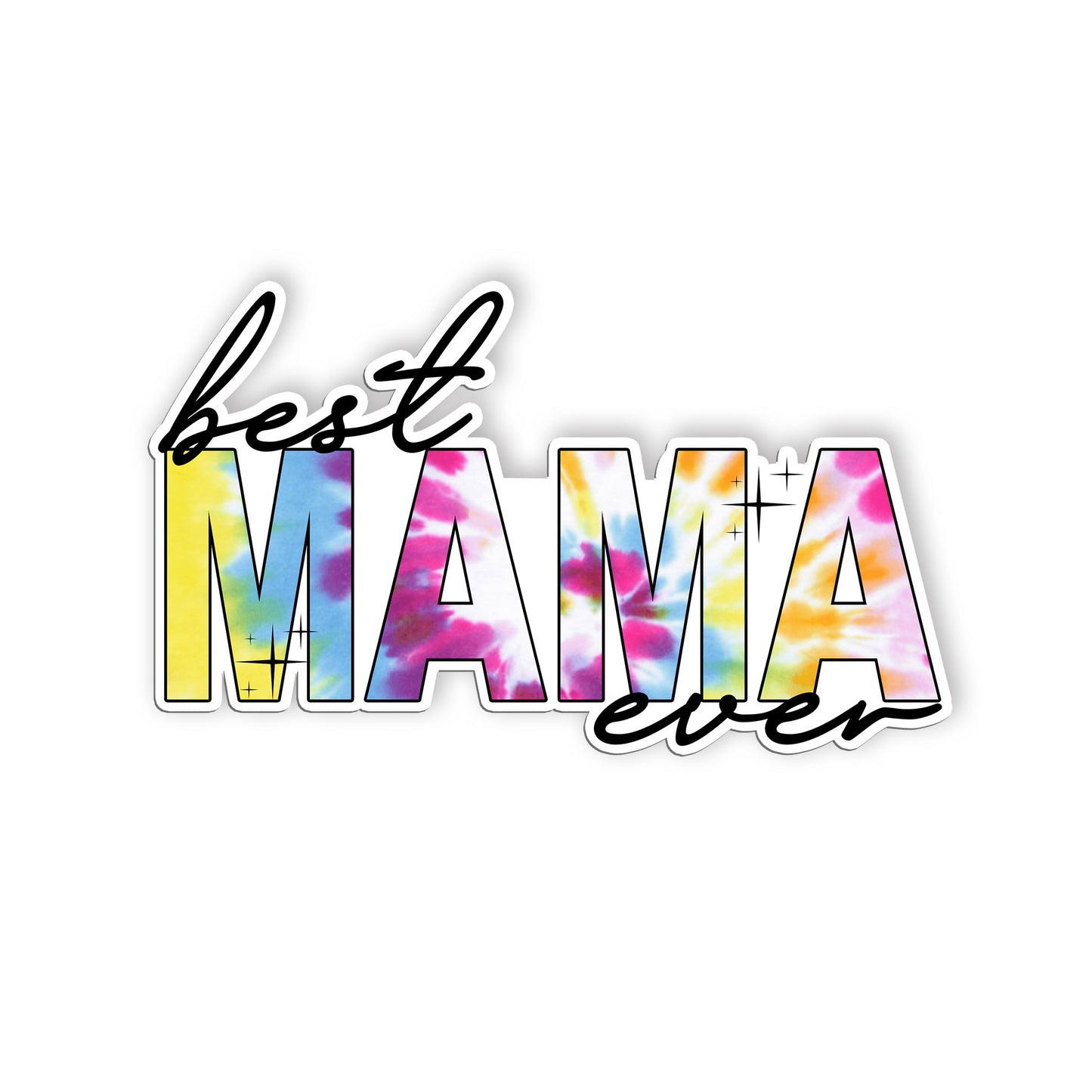 Best Mama Ever Sticker Colorful Momflife Cute Mothers Day Stickers Waterproof Vi