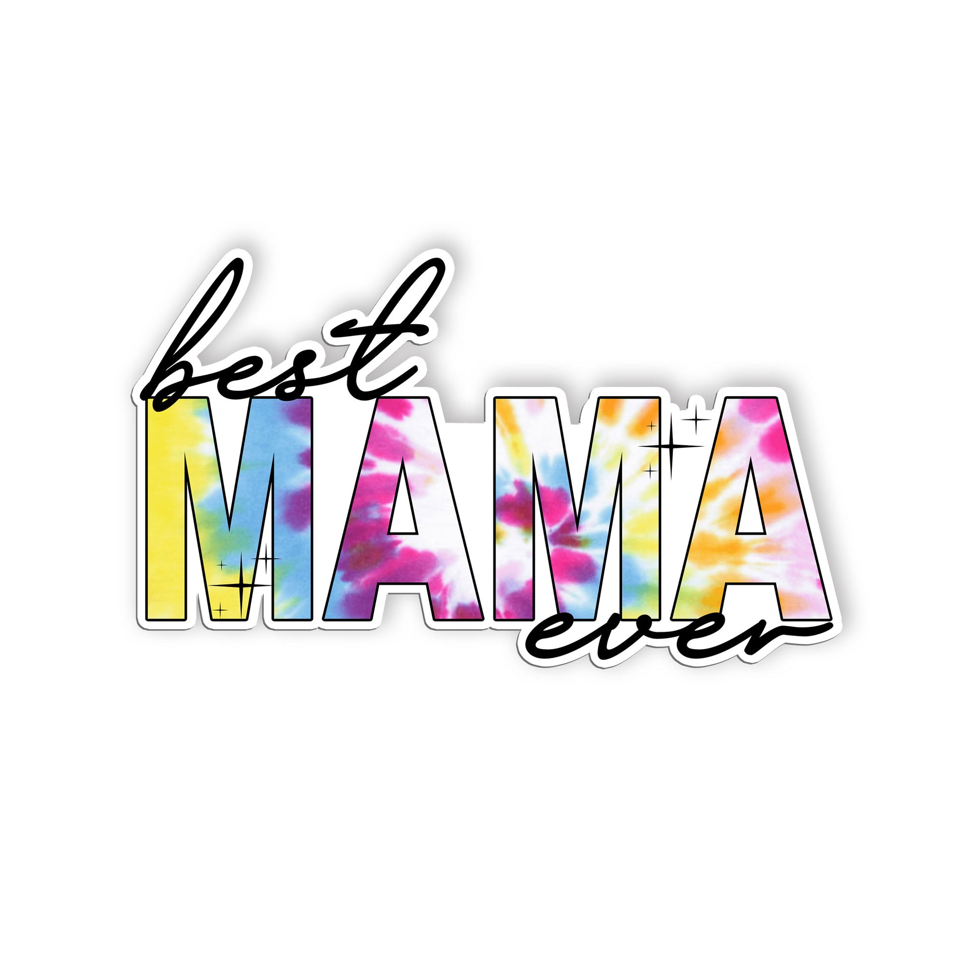 Best Mama Ever Sticker Colorful Momflife Cute Mothers Day Stickers Waterproof Vi