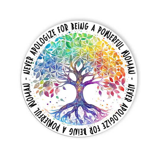 Feminist Sticker Inspirational Quote Stickers Rainbow Mandala Tree Of Life Stick
