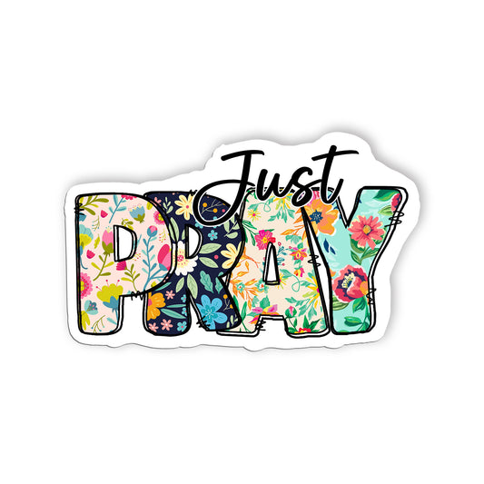 Just Pray Stickers Religious Bible Faith Stickers Inspirational Christian Sticke