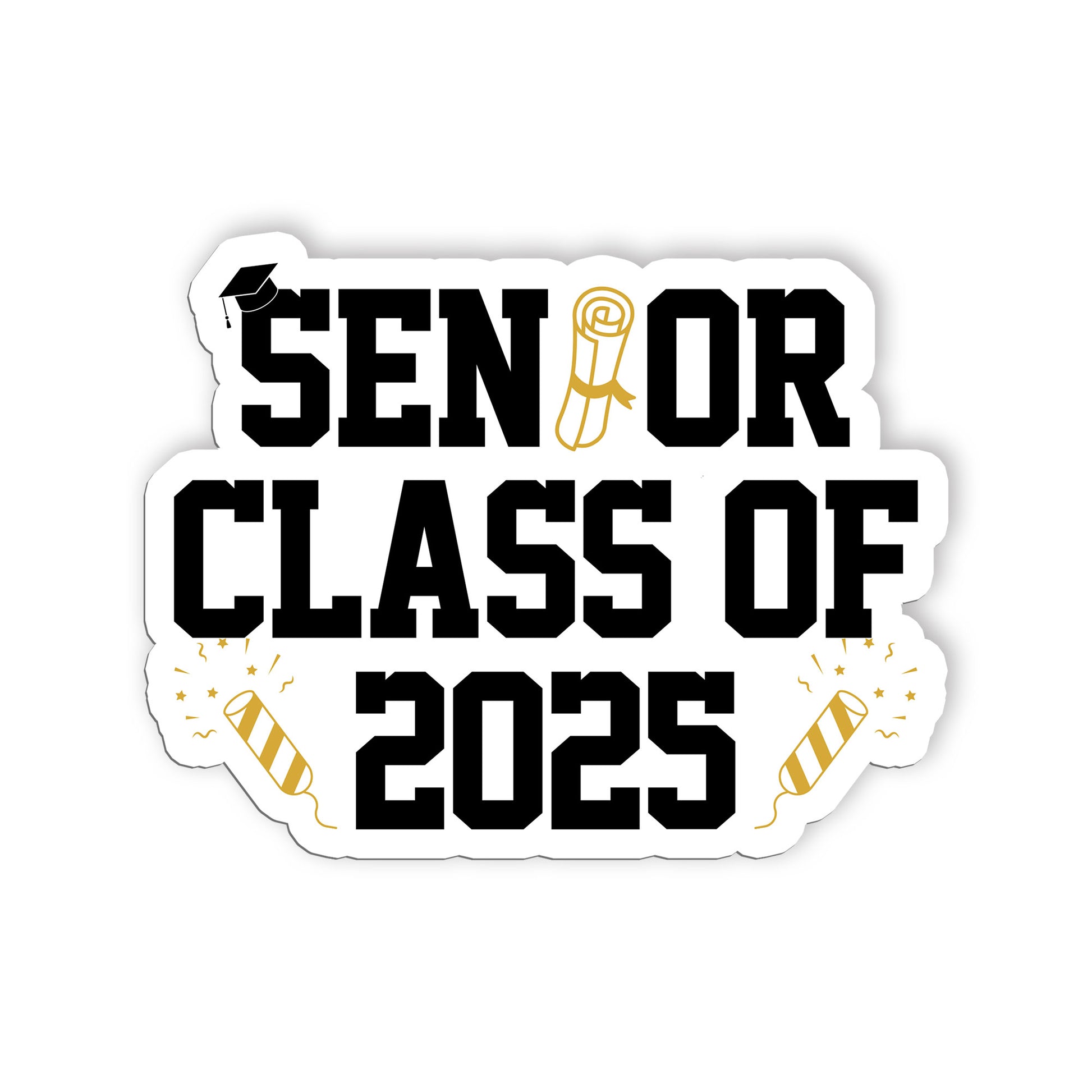 Senior Class Of 2025 Sticker Funny School Sticker Graduation Decoration Stickers