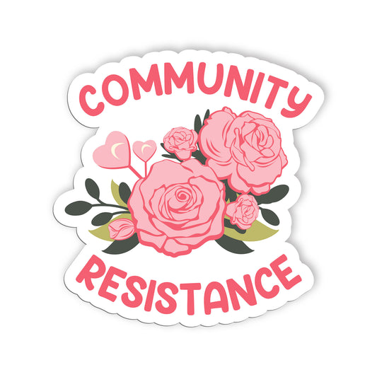 Community Resistance Sticker, Social Justice  Equality  Human Rights, Equal Righ