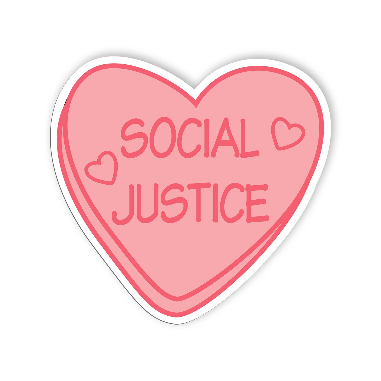 Social Justice Heart Love Sticker, Social Justice  Equality  Human Rights, Equal