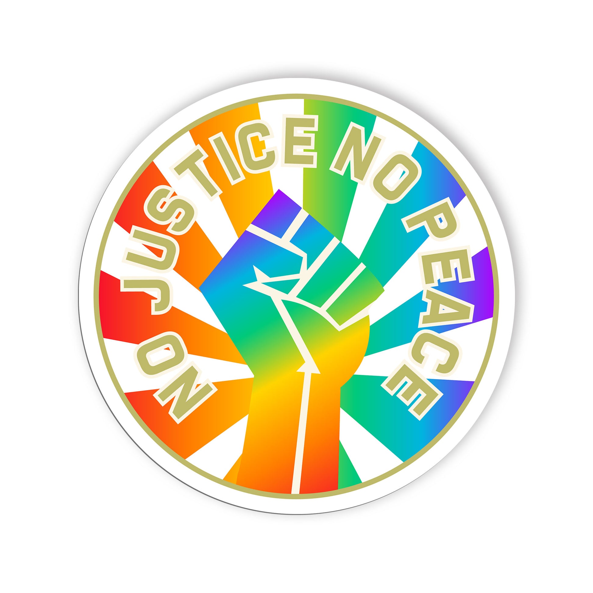 Social Justice No Peace Sticker, Social Justice  Equality  Human Rights, Equal R