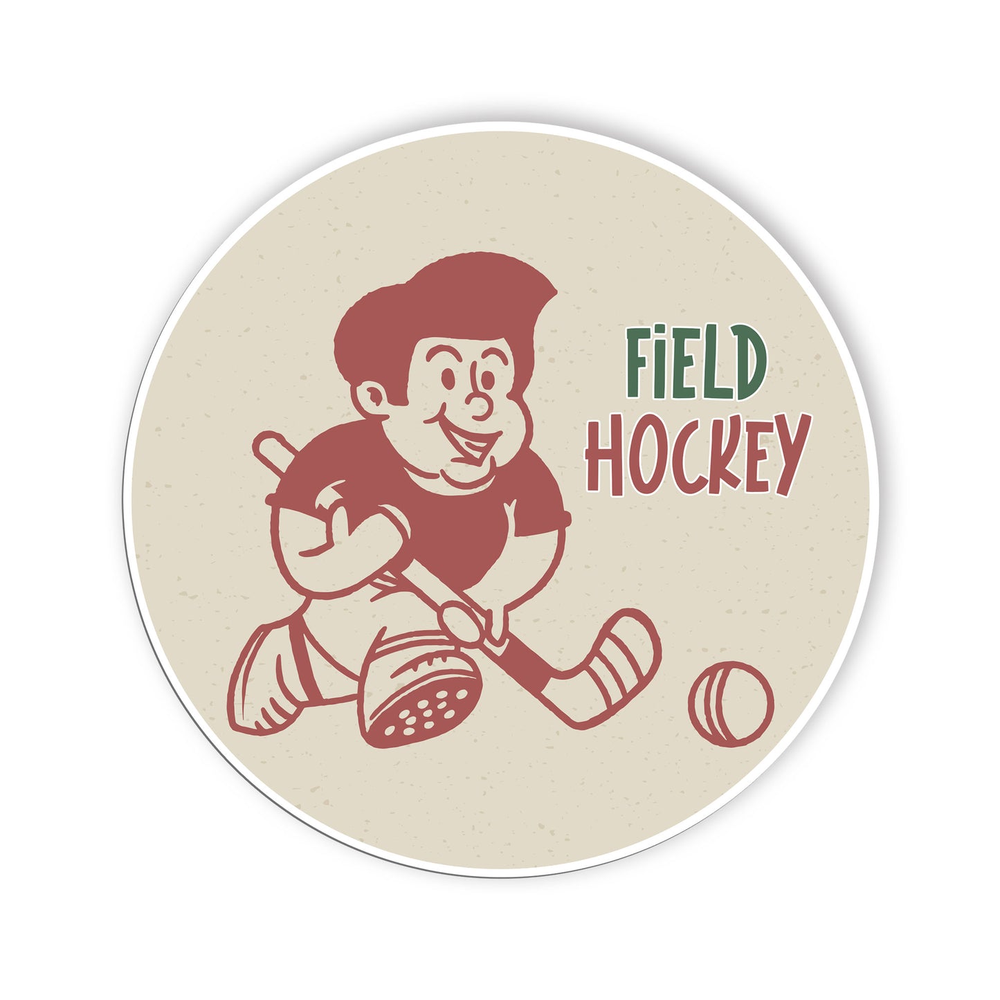 Field Hockey Funny Hockey Player Stickers Field Hockey Ball Decal Waterproof Vin