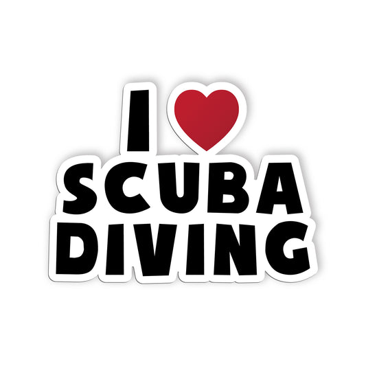 Diving I Scuba Gear Sticker, Scuba Gear Stickers, Ocean Diving Vinyl Decals, Adv