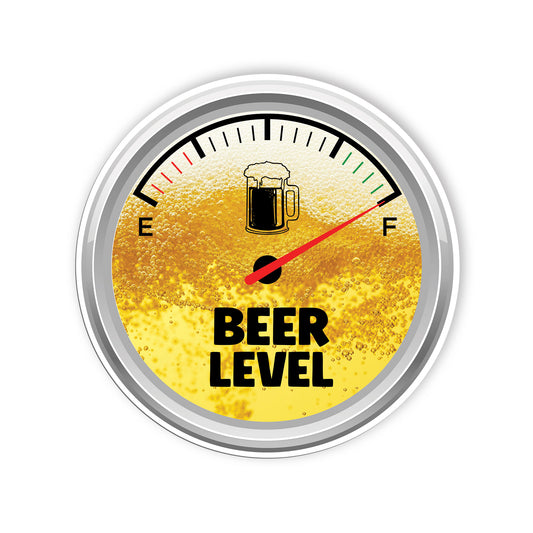 Beer Levels Full Funny Stickers Funny Beer Love Warning Stickers Waterproof Viny