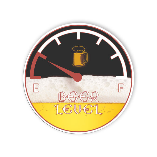 Beer Levels Low Sticker Funny Beer Love Warning Stickers Waterproof Vinyl Decals