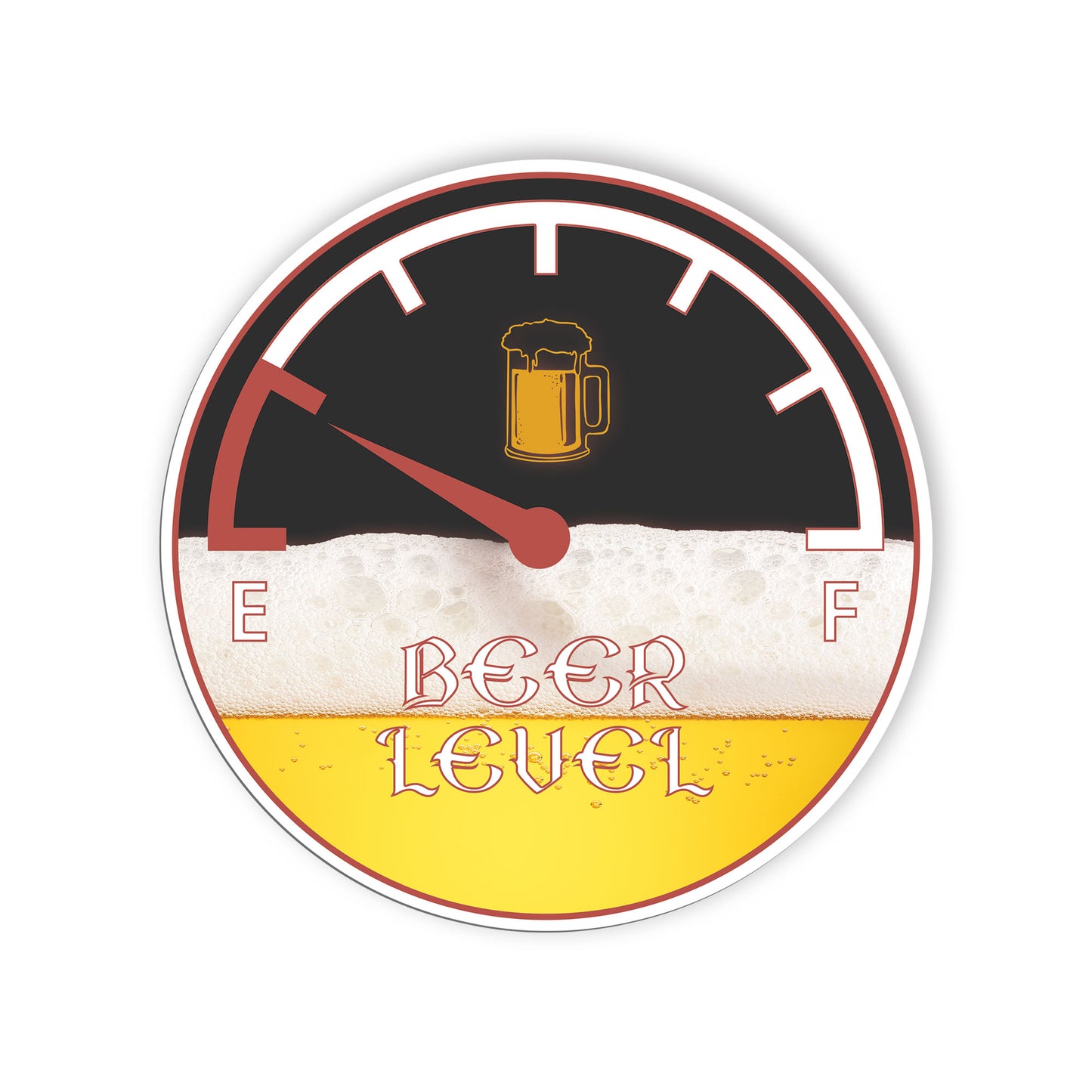 Beer Levels Low Funny Sticker Funny Beer Love Warning Cute Stickers Waterproof V