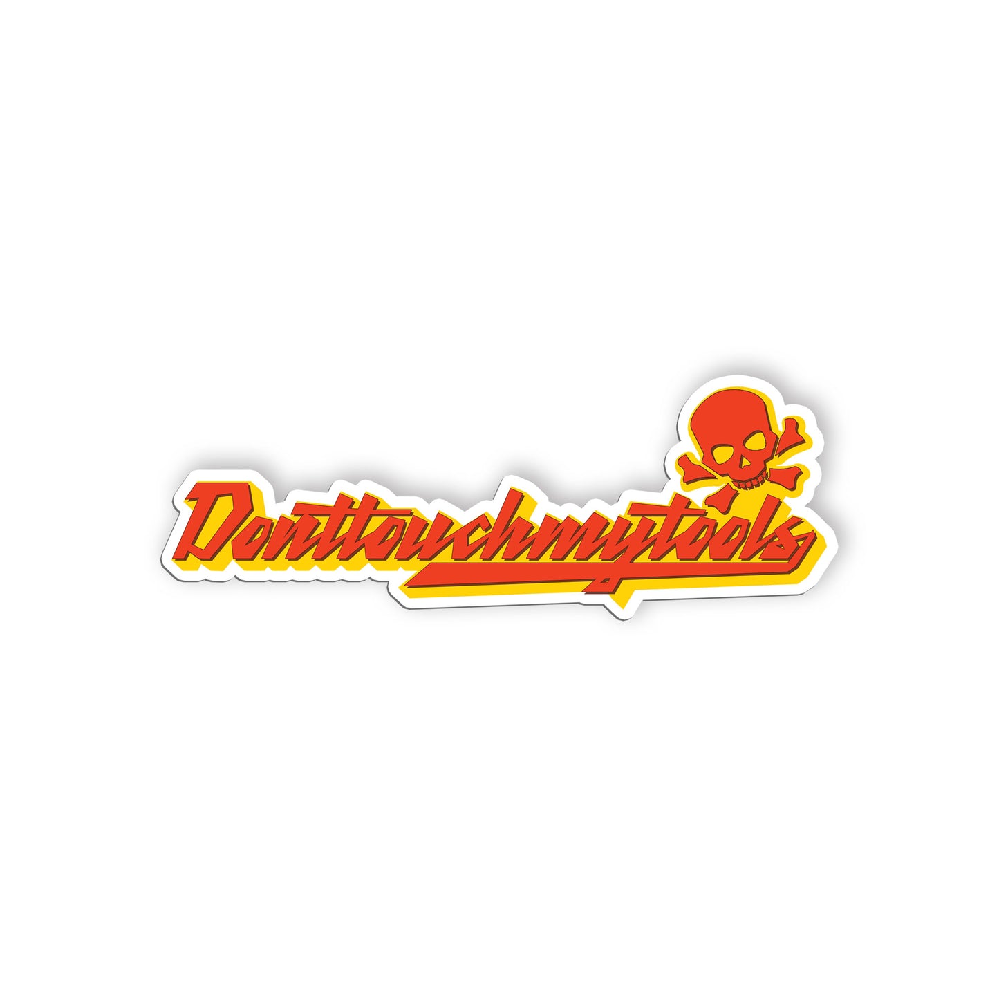 Dont Touch My Tools Stickers Funny Construction Worker Sticker Waterproof Vinyl