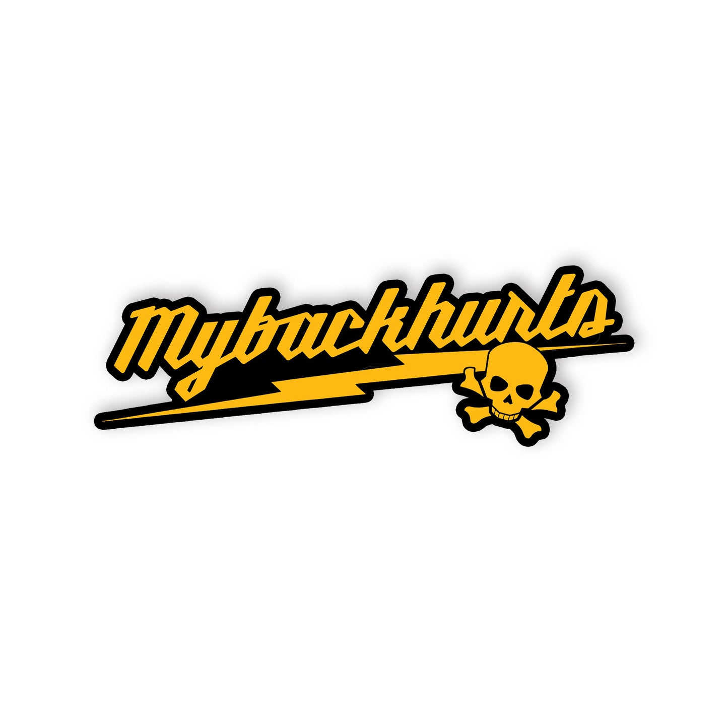 My Back Hurts Stickers Funny Workout Meme Sticker Waterproof Vinyl Decals for Ha