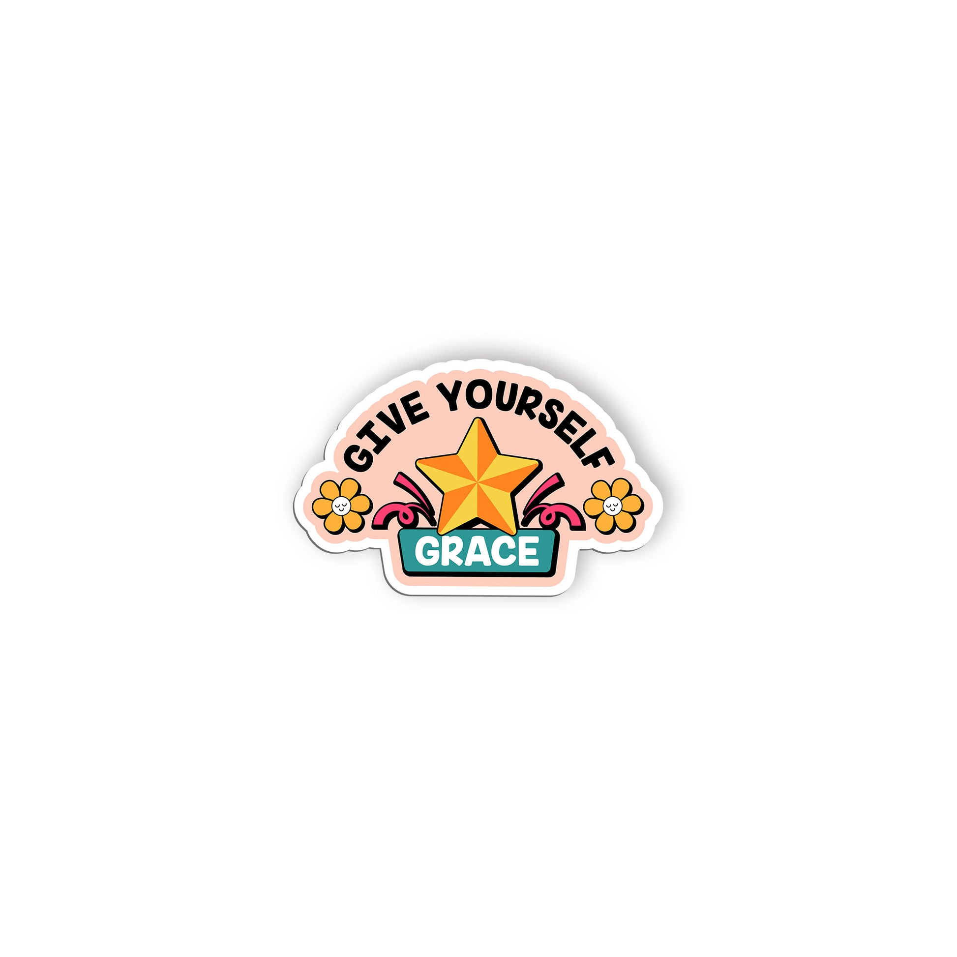 Give Yourself Grace Star Sticker Social Worker Sticker, Social Worker Gift, Moti