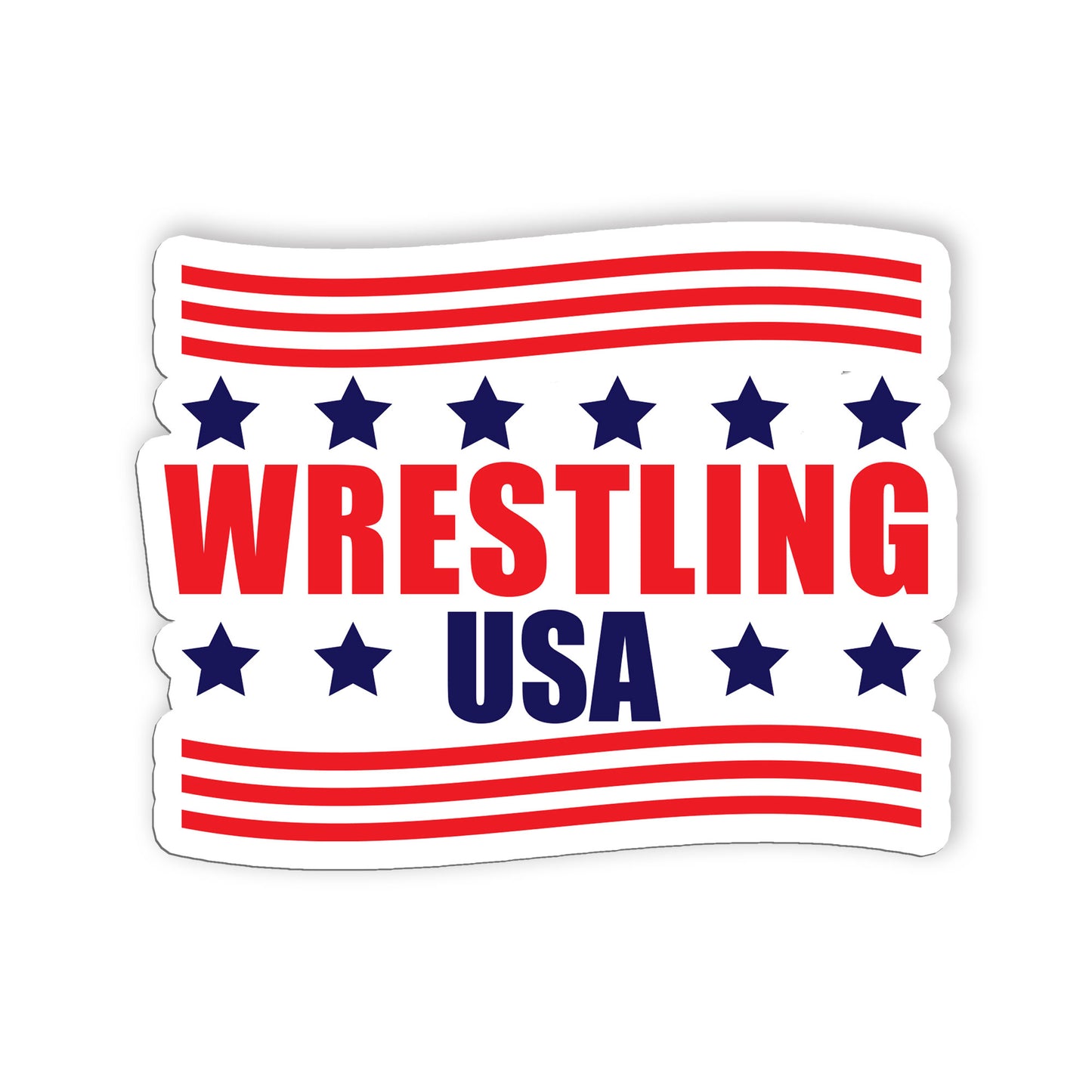 Wrestling USA Sticker Funny Wrestling Motivational Sport Stickers Waterproof Vin