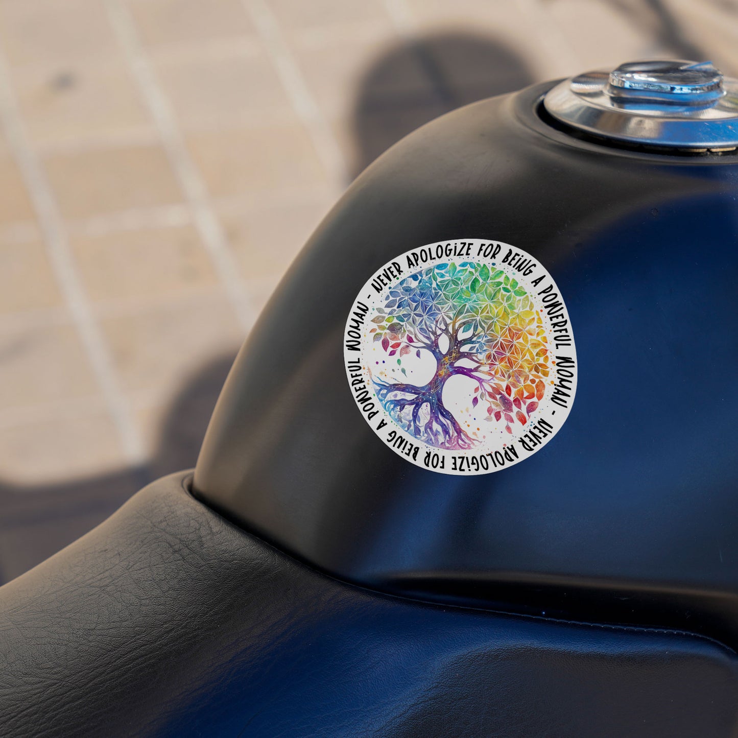 Feminist Sticker Inspirational Quote Stickers Rainbow Mandala Tree Of Life Sticker Waterproof Vinyl Decals for Car Truck Laptop Helmet Water Bottles Bicycle Luggage Stickers