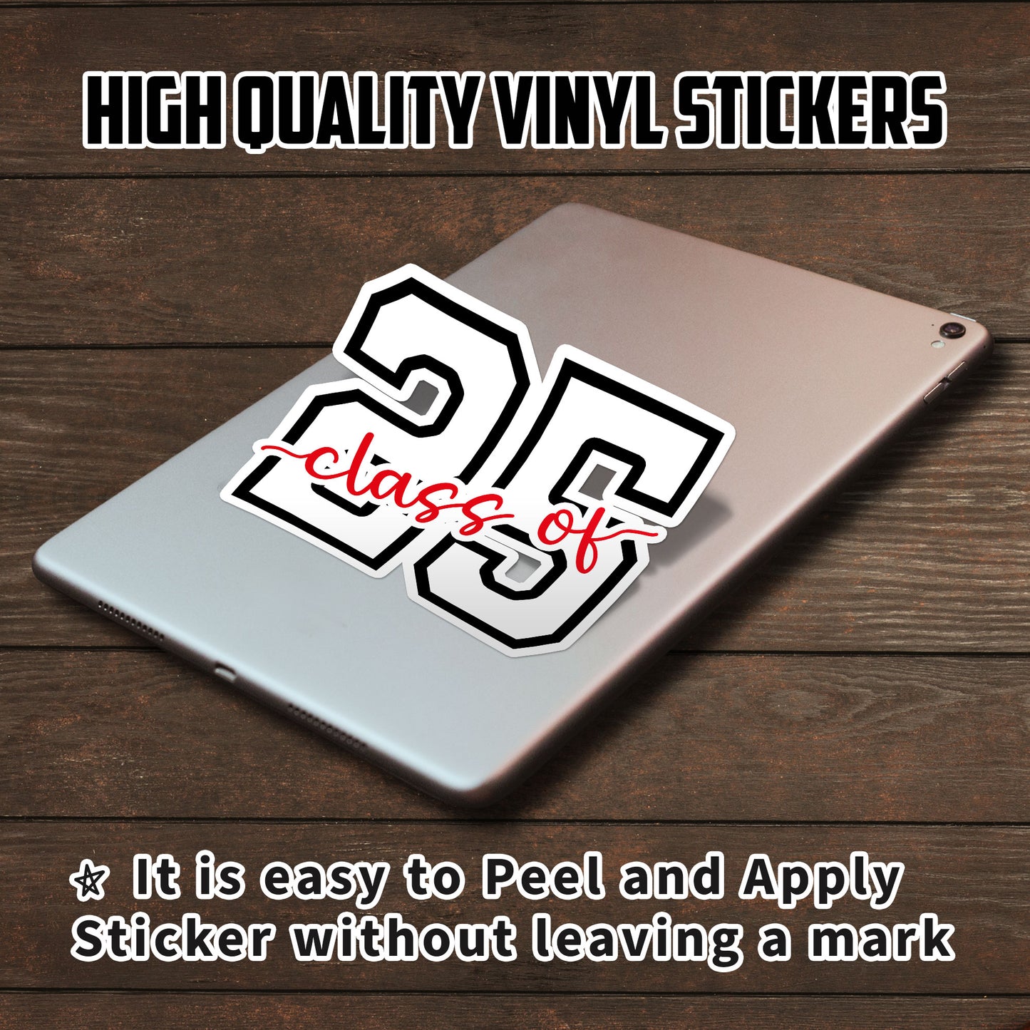 Class Of 2025 Stickers Funny Graduation School Stickers Senior Stickers Waterproof Vinyl Decals for Car Truck Laptop Helmet Water Bottles Bicycle Luggage Stickers
