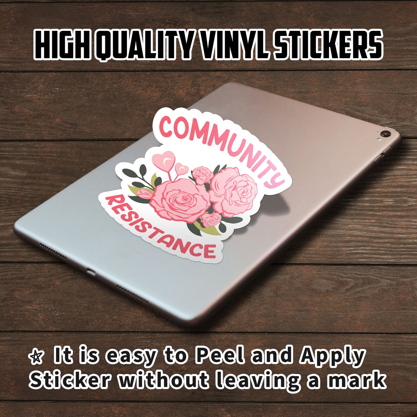 Community Resistance Sticker, Social Justice  Equality  Human Rights, Equal Rights  Feminist  Progressive Stickers