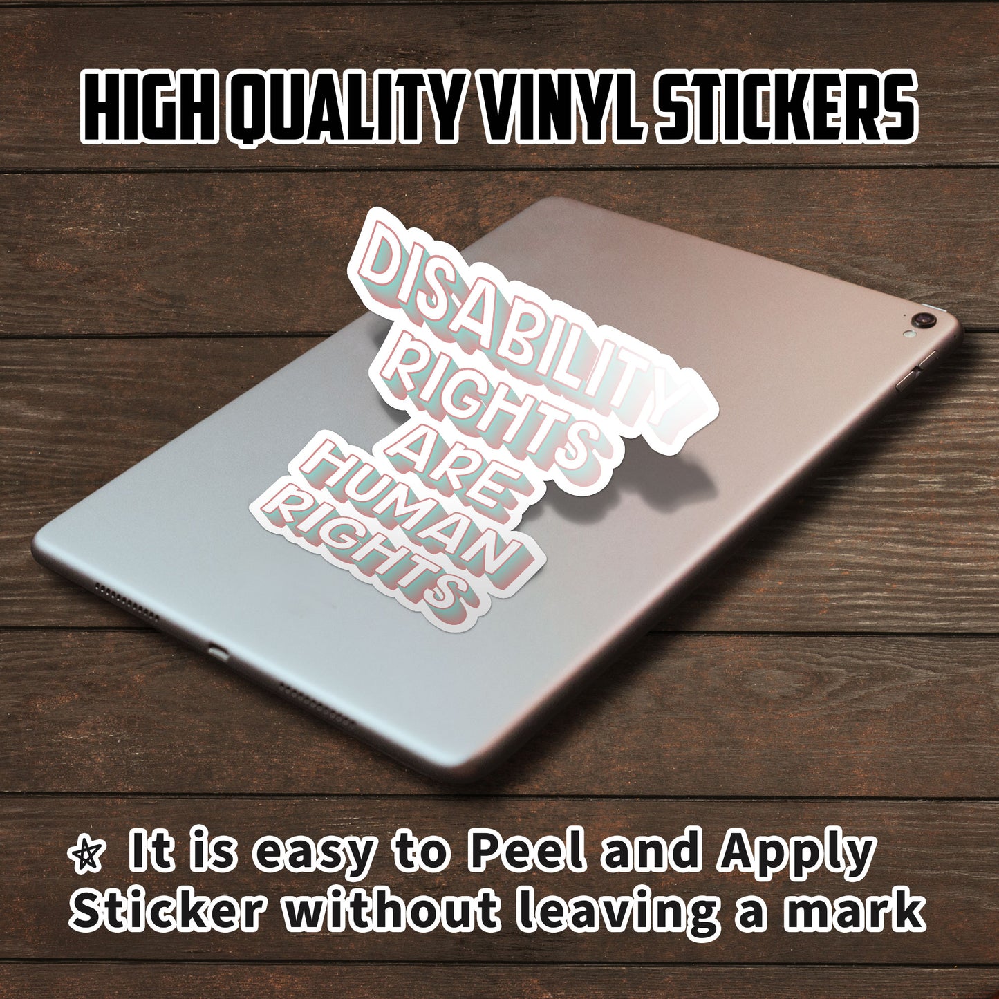 Disability Rights Are Human Rights Sticker, Social Justice  Equality  Human Rights, Equal Rights  Feminist  Progressive Stickers