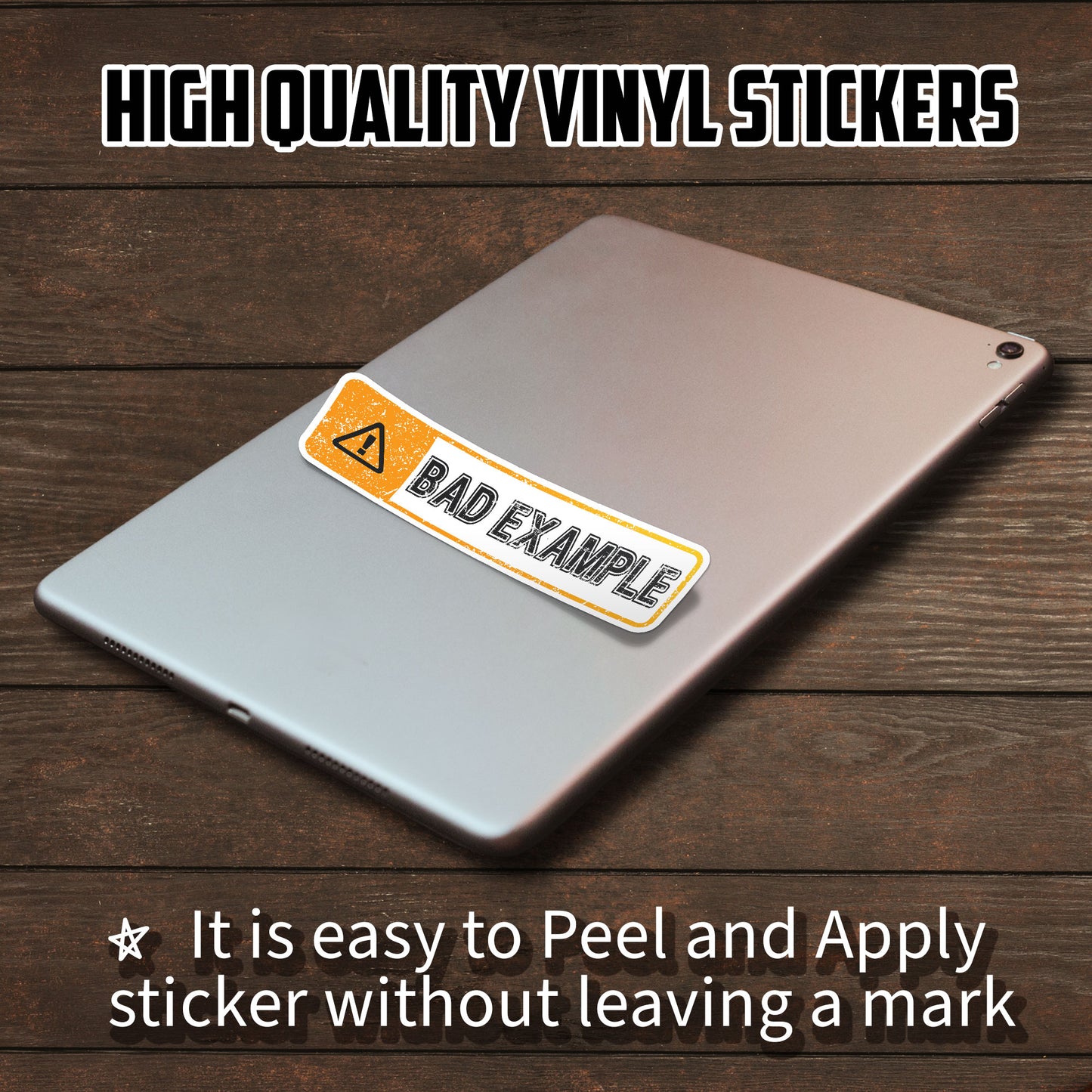 Bad Example Hardhat Stickers Funny Warning Stickers Waterproof Vinyl Decals for Hard Hat Laptop Helmet Water Bottle Stickers