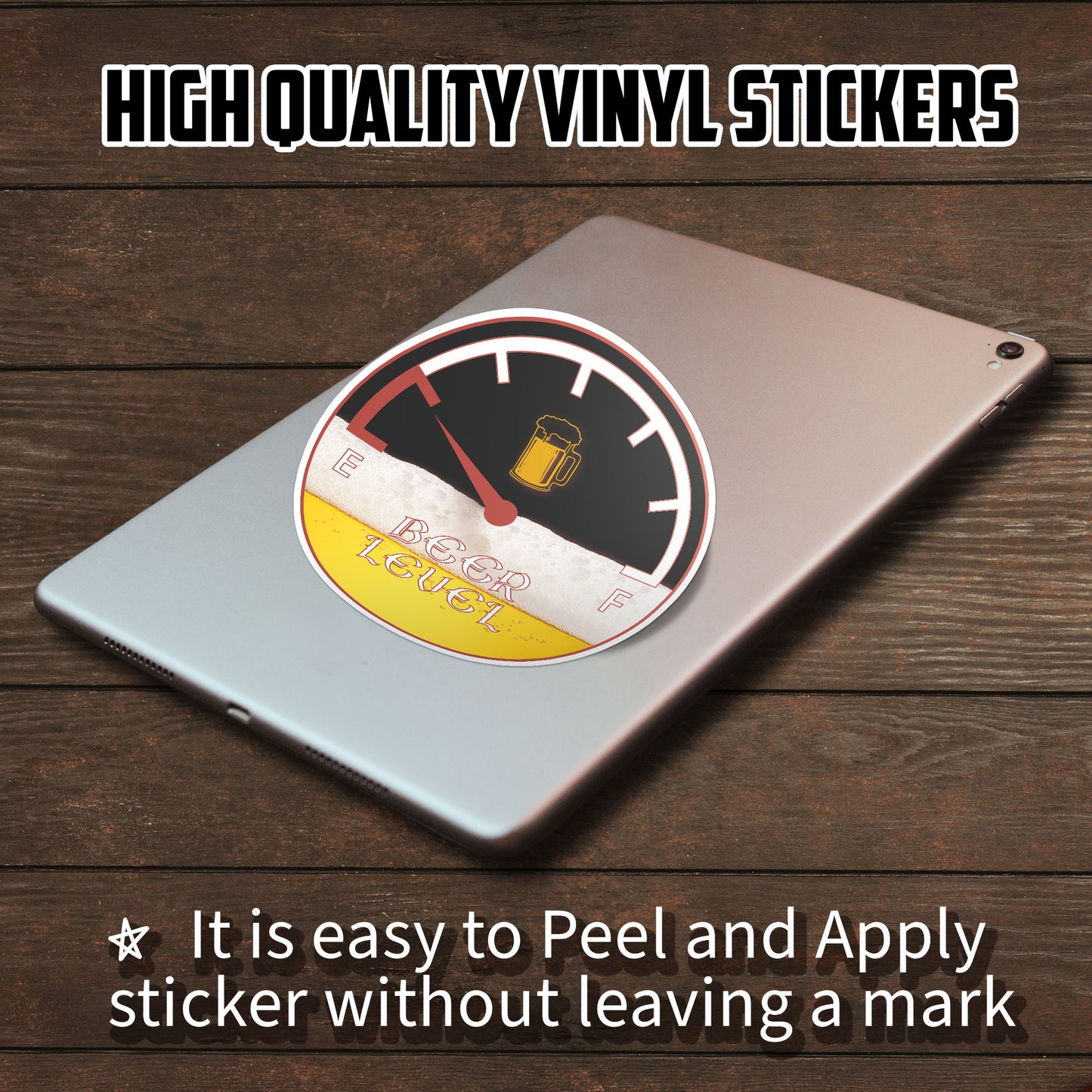 Beer Levels Low Funny Sticker Funny Beer Love Warning Cute Stickers Waterproof Vinyl Decals for Hard Hat Car Truck Laptop Helmet Water Bottle Stickers