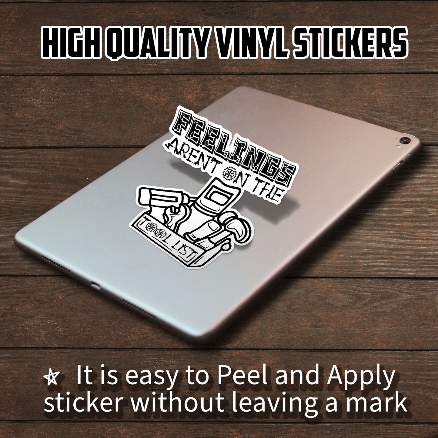 Feeling Arent On The Tool List Hardhat Stickers Funny Construction Worker Sticker Waterproof Vinyl Decals for Hard Hat Car Truck Laptop Helmet Water Bottle Stickers