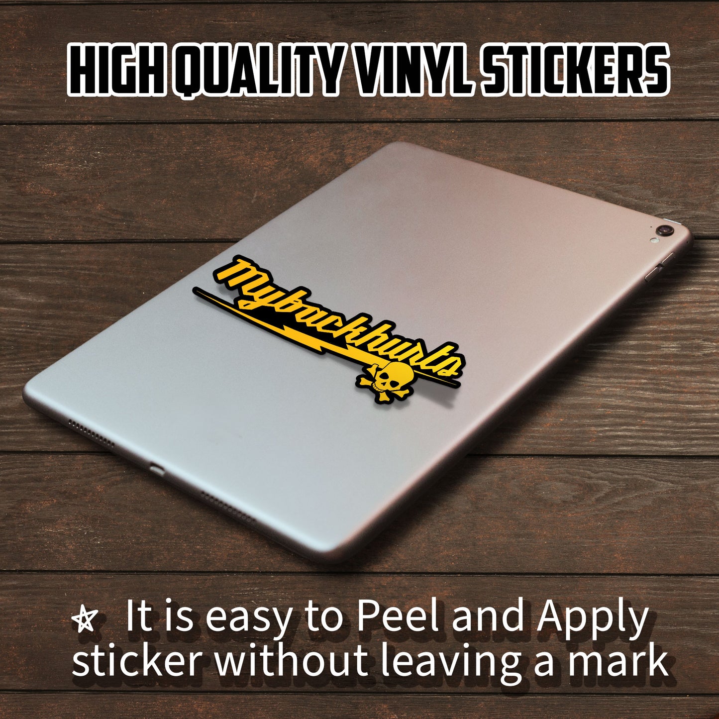 My Back Hurts Stickers Funny Workout Meme Sticker Waterproof Vinyl Decals for Hard Hat Car Truck Laptop Helmet Water Bottles Bicycle Luggage Stickers
