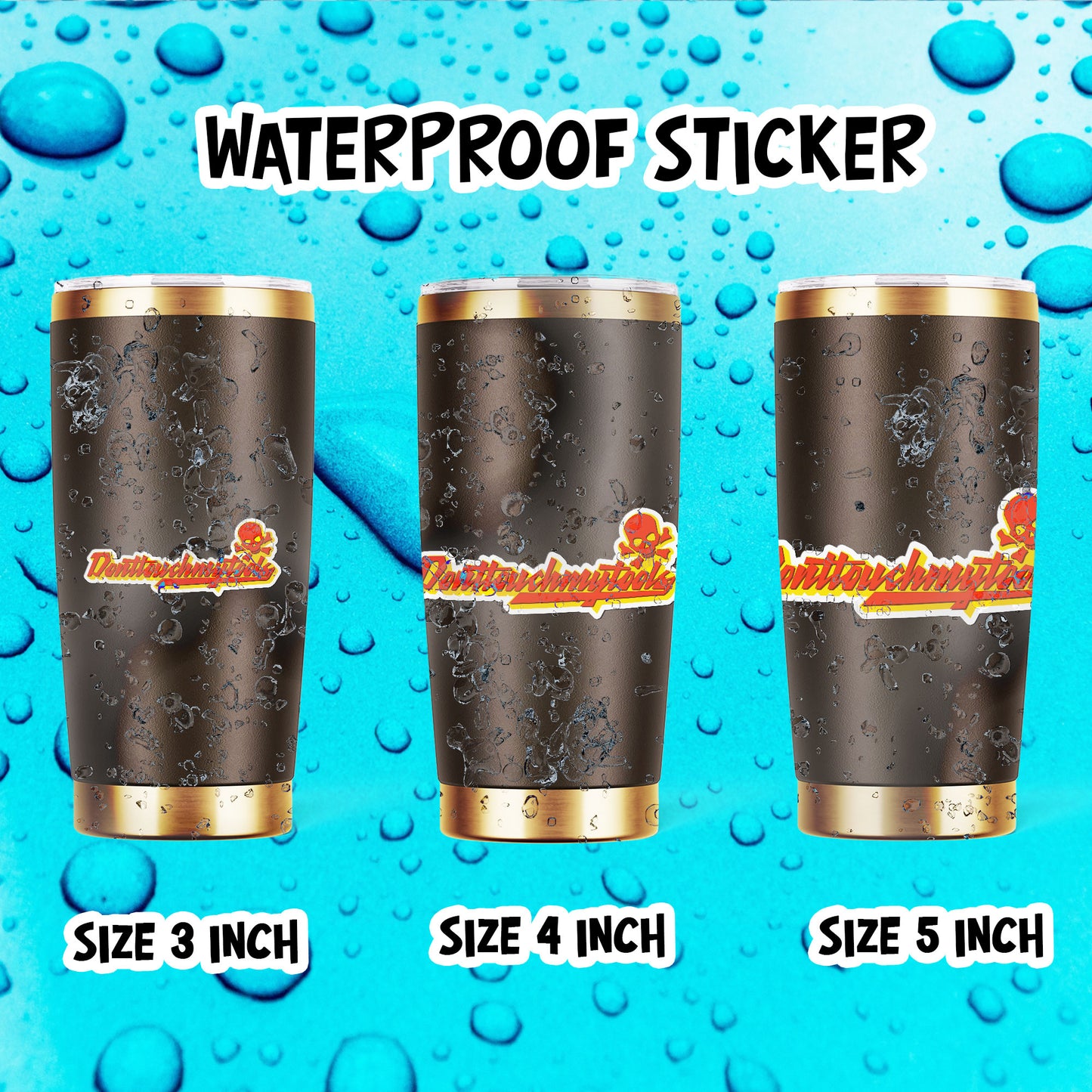 Dont Touch My Tools Hard Hat Stickers Funny Construction Worker Sticker Waterproof Vinyl Decals for Hard Hat Car Truck Laptop Helmet Water Bottle Stickers