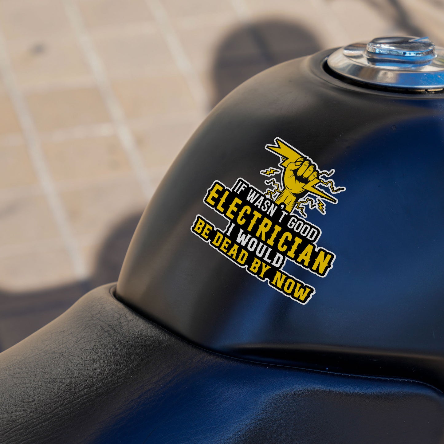 If I Wasnt A Good Electrician I Would Be Dead By Now Funny Lineman Sticker Waterproof Vinyl Decals for Car Truck Laptop Helmet Water Bottles Bicycle Luggage Stickers
