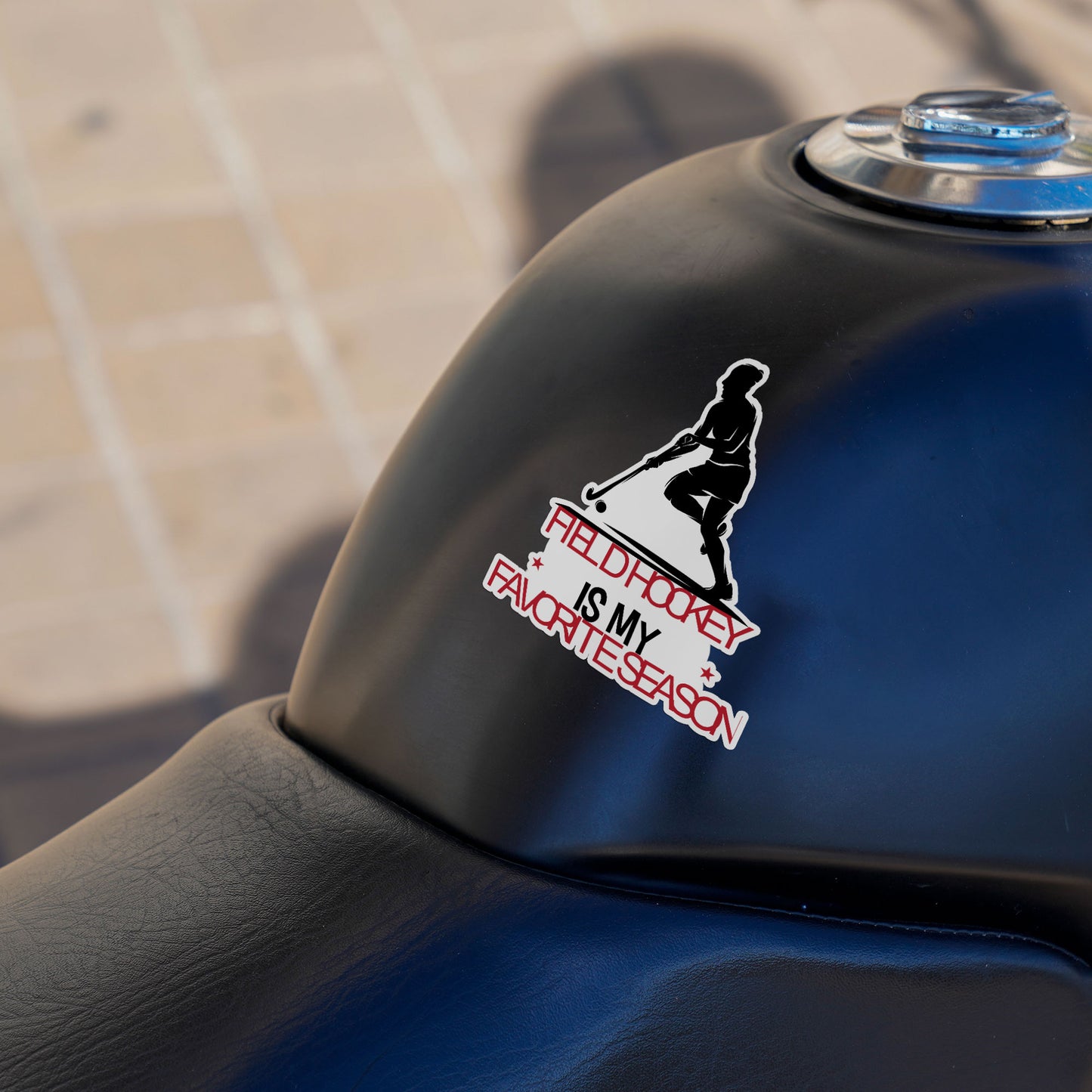 Field Hockey Is My Favorite Season Sticker Funny Hockey Lover Stickers Waterproof Vinyl Decals for Car Truck Laptop Helmet Water Bottles Bicycle Luggage Stickers