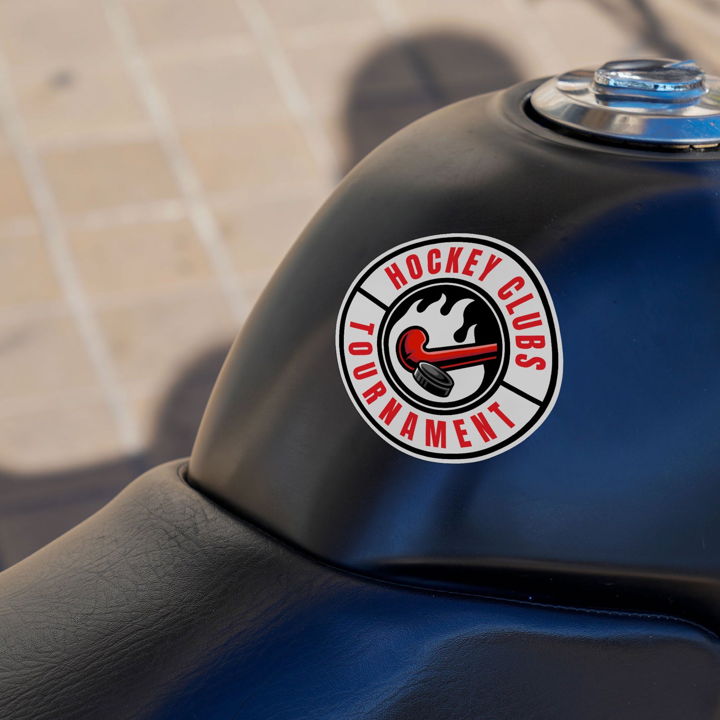 Hockey Clubs Tournament Sticker Cute Field Hockey Lover Stickers Waterproof Vinyl Decals for Car Truck Laptop Helmet Water Bottles Bicycle Luggage Stickers