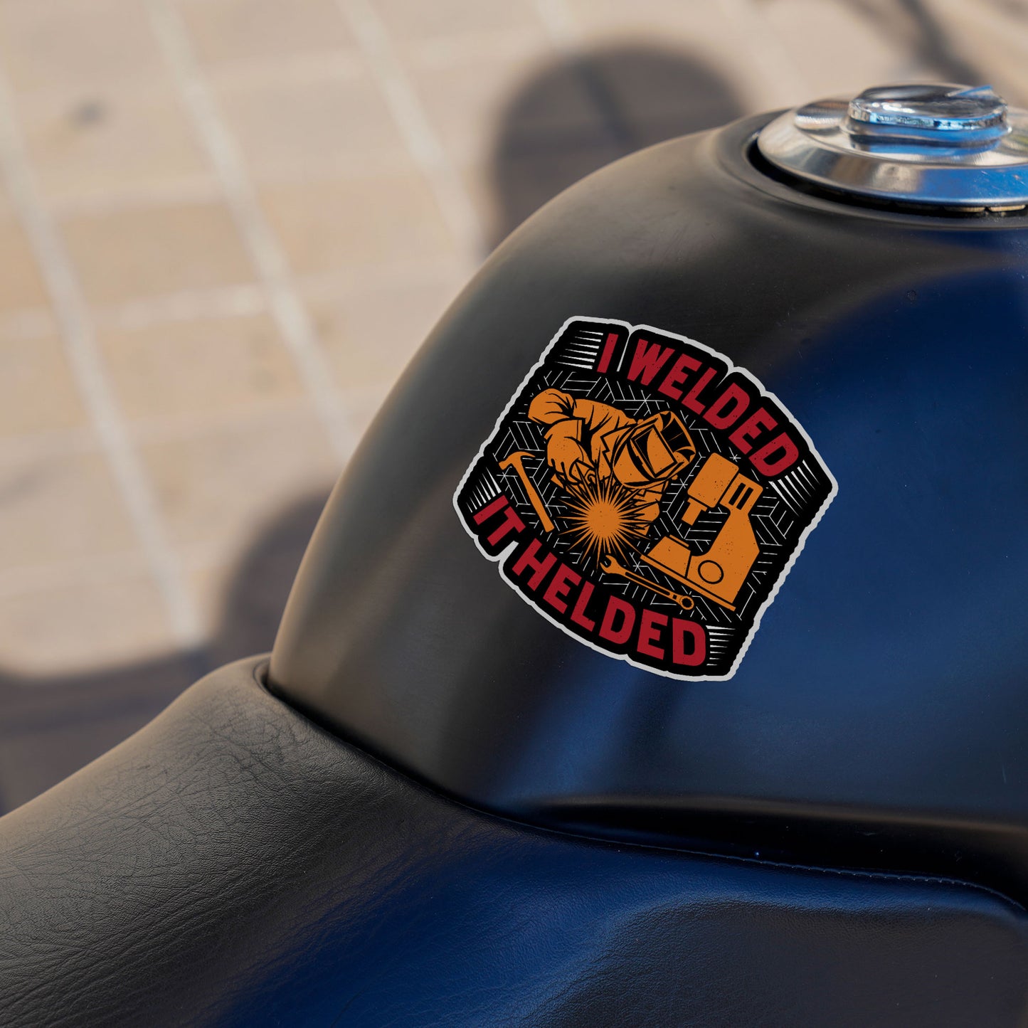 I Welder It Helder Sticker Funny Blue Collar CoWorkers Stickers Waterproof Vinyl Decals for Car Truck Laptop Helmet Water Bottles Bicycle Luggage Stickers