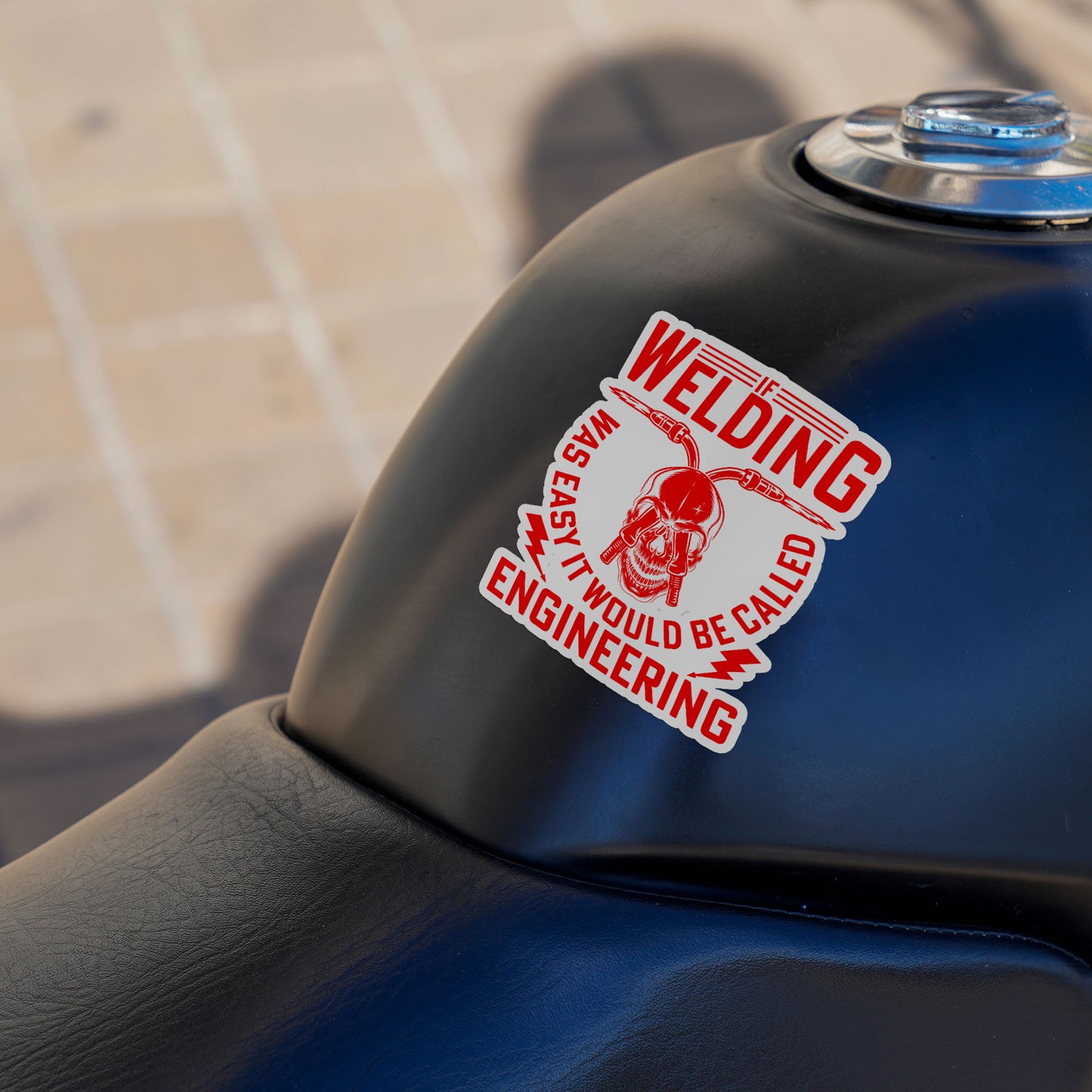 If Welding Was Easy It Would Be Called Engineering Sticker Worker Humor Stickers Waterproof Vinyl Decals for Car Truck Laptop Helmet Water Bottles Bicycle Luggage Stickers
