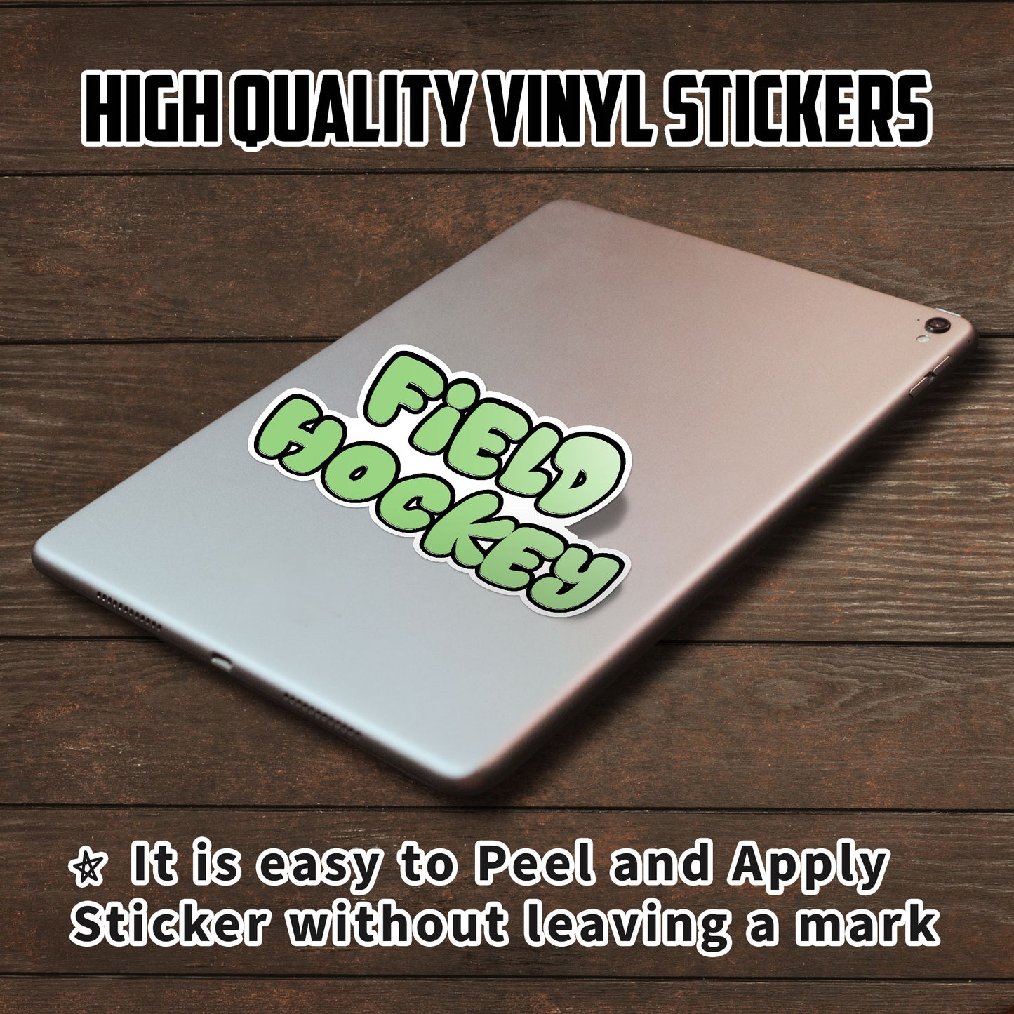 Field Hockey Grafiti Stickers I Love Hockey Funny Sport Stickers Waterproof Vinyl Decals for Car Truck Laptop Helmet Water Bottles Bicycle Luggage Stickers