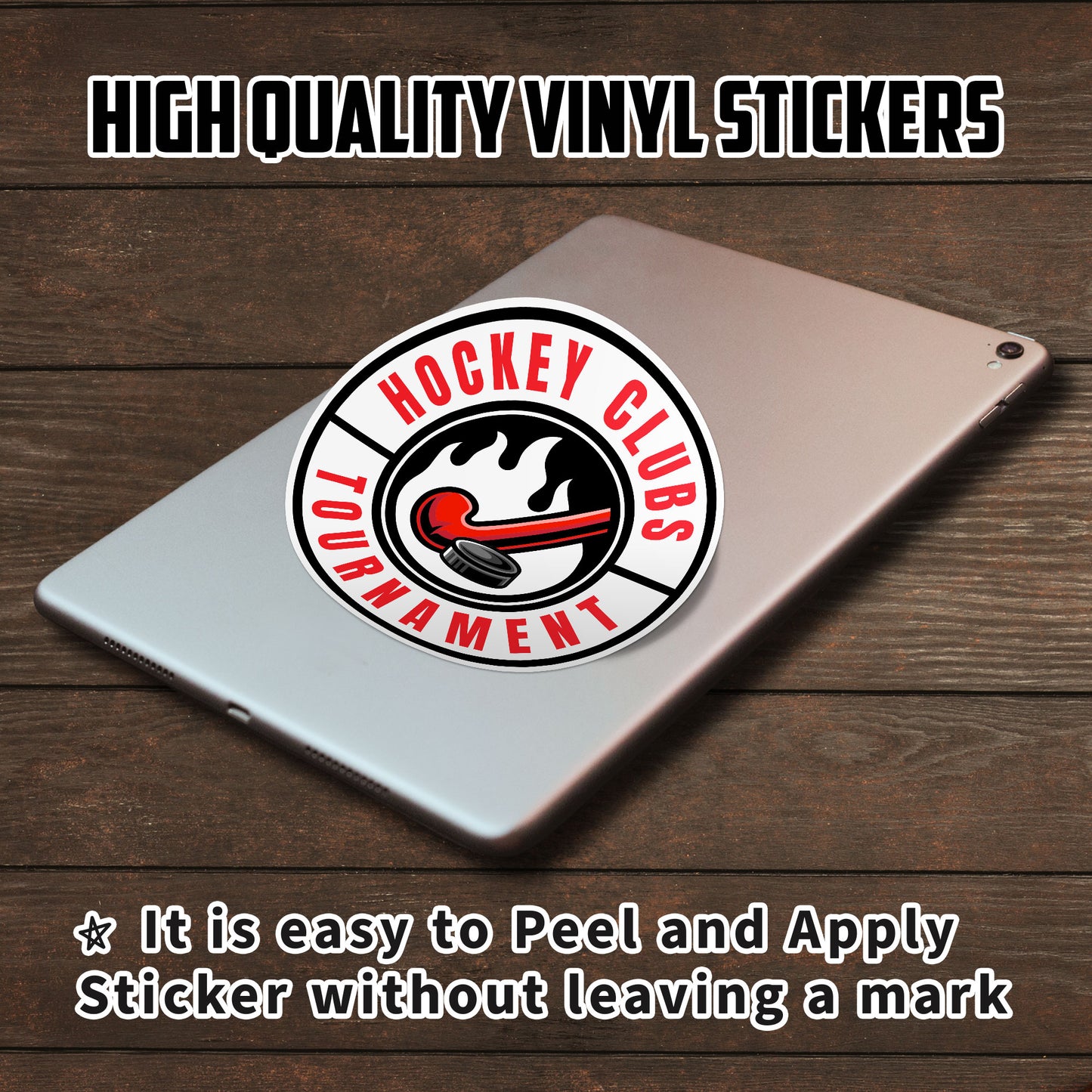Hockey Clubs Tournament Sticker Cute Field Hockey Lover Stickers Waterproof Vinyl Decals for Car Truck Laptop Helmet Water Bottles Bicycle Luggage Stickers