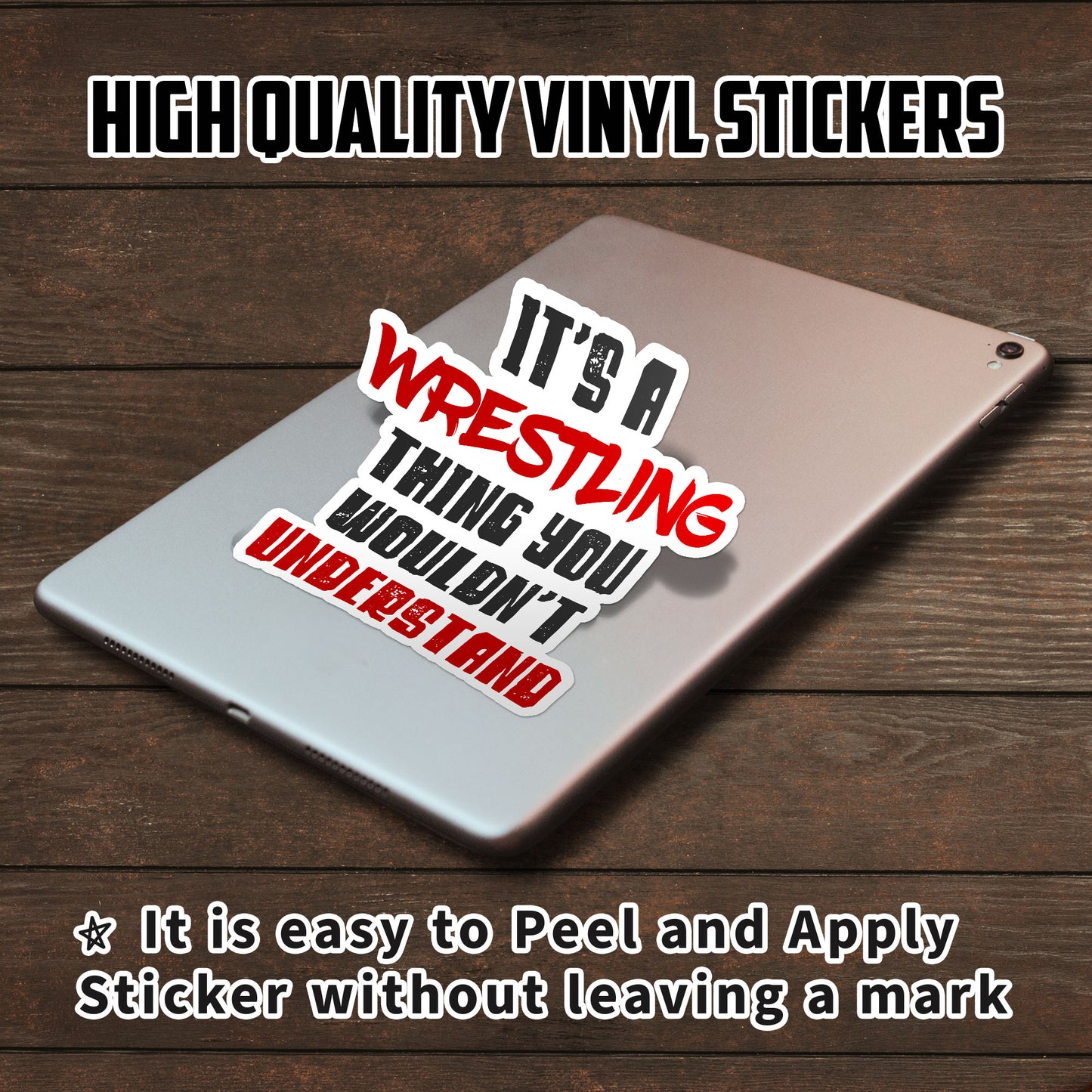 Its A Wrestling Thing You Wouldnt Understand Stickers Motivational Wrestling Stickers Waterproof Vinyl Decals for Car Truck Laptop Helmet Hardhats Water Bottles Bicycle Luggage, Blue Collar Stickers