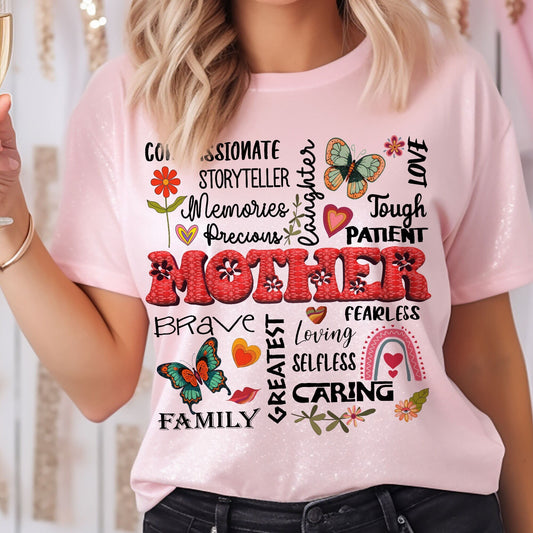 Retro Mom Quote PNG: 3D Mother's Day Sublimation (Digital Download)