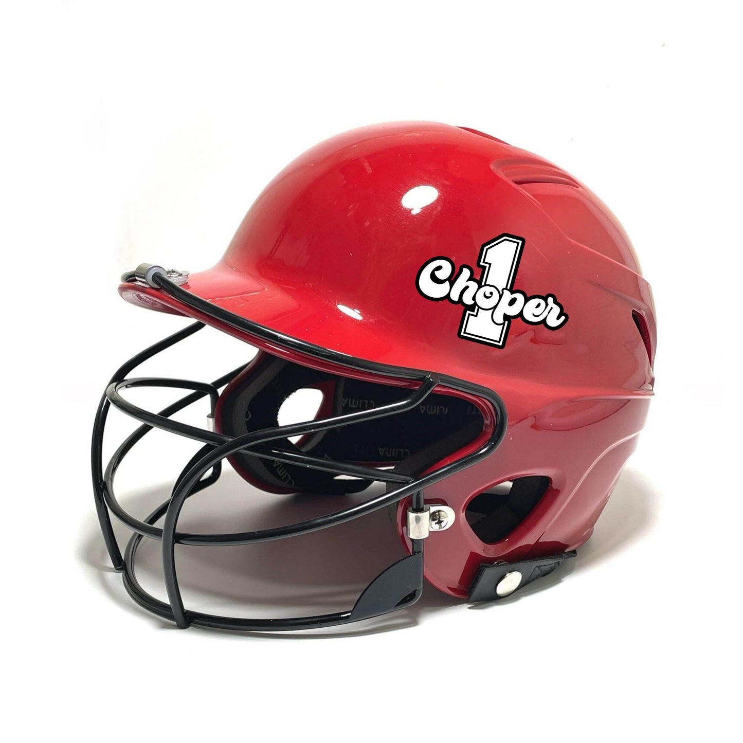 Custom Baseball Helmet Name & Number Decal: Personalized Softball Stickers