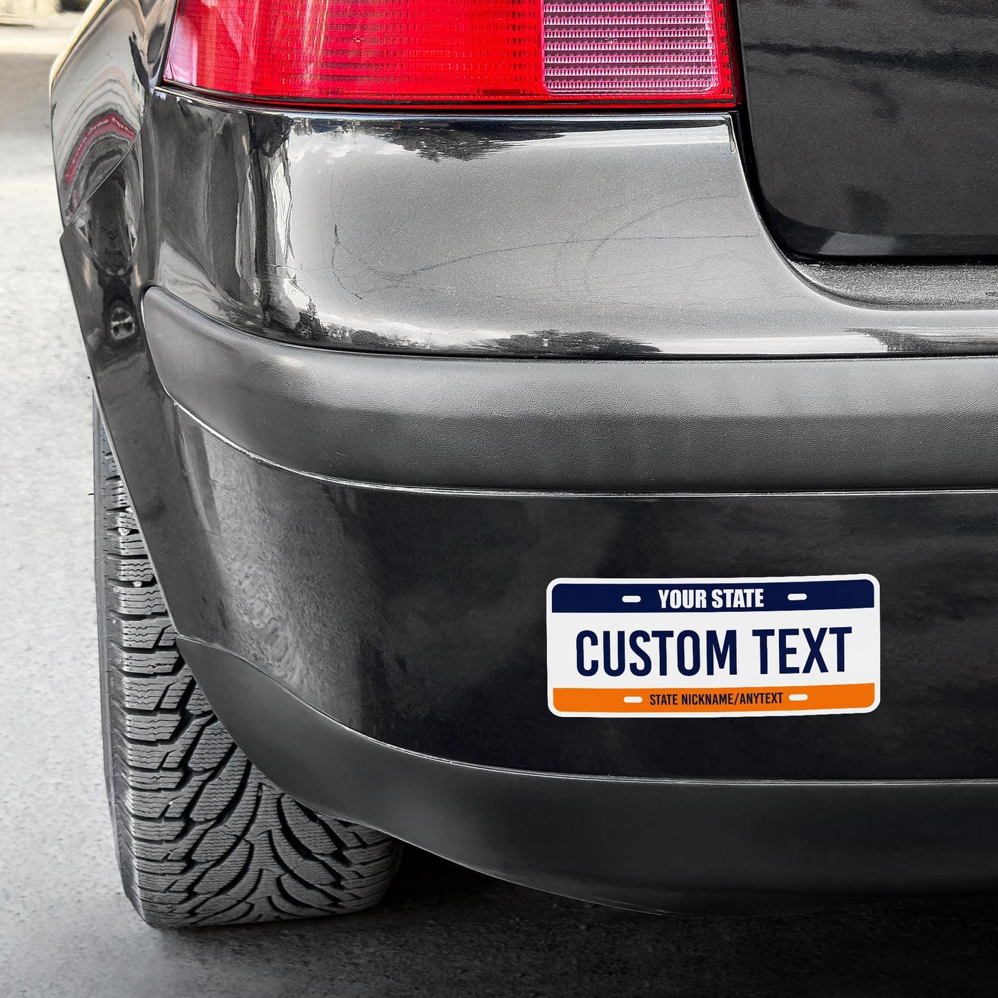 Custom Text Waterproof Vinyl Sticker - Laptop, Car, Bumper