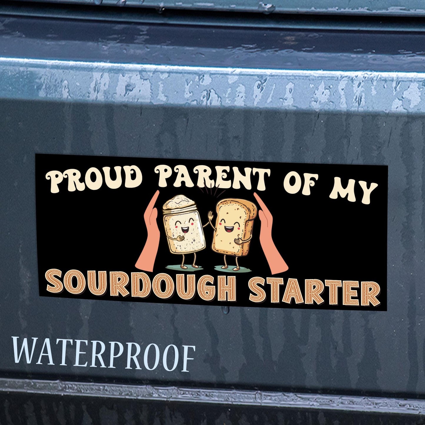 Custom Bumper Stickers, Water Resistant Vinyl Decal Stickers for Car, Truck, SUV, and More Vehicle, Multiple Sizes, Custom 2 Tones Sticker