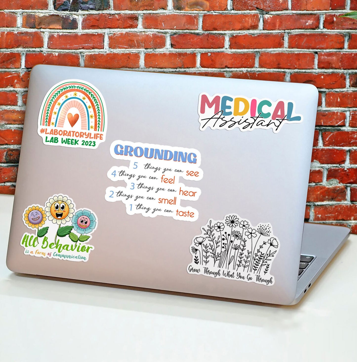 Grounding Technique Vinyl Sticker: Therapy Kamar Quote