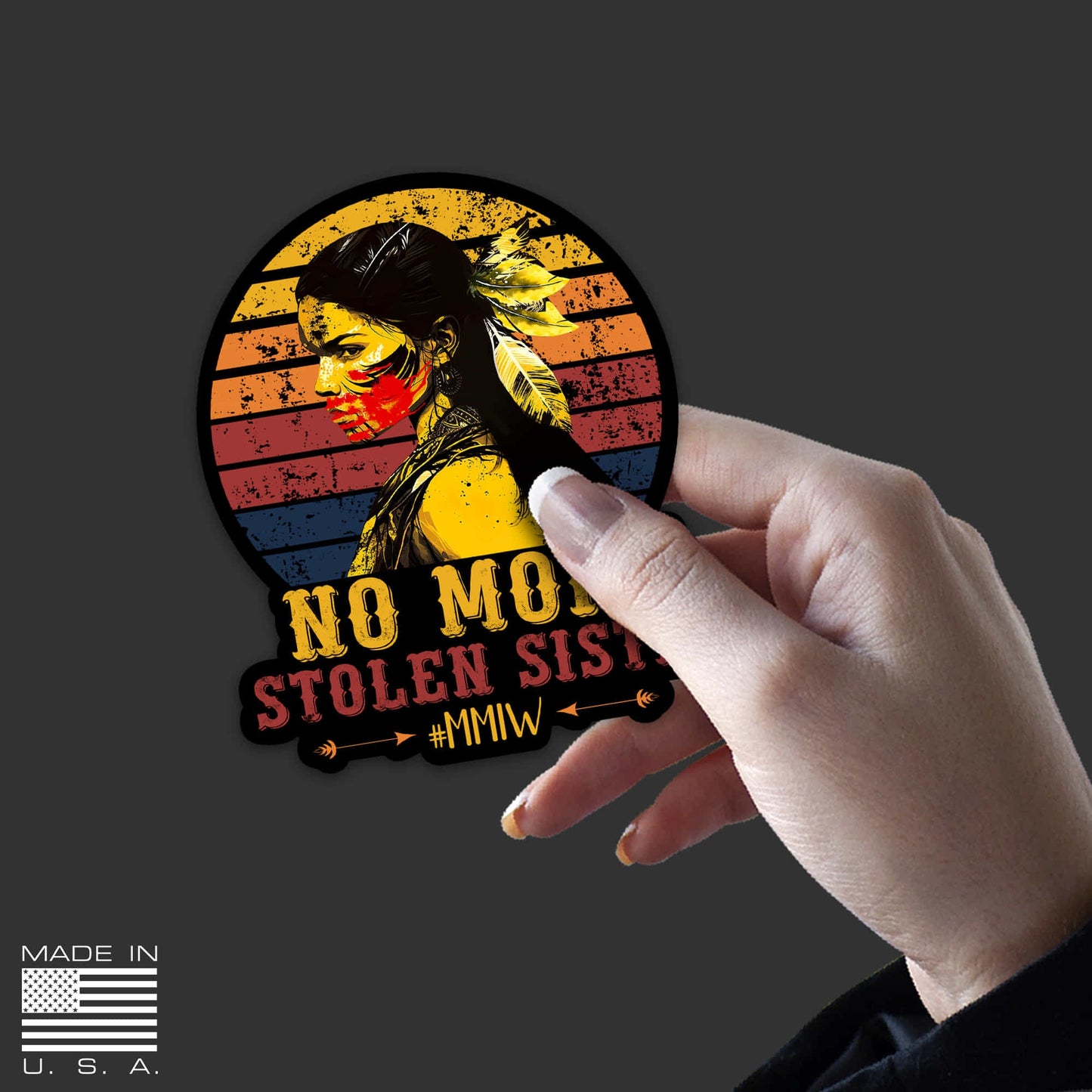 MMIW Sticker: No More Stolen Sisters Vinyl Decal