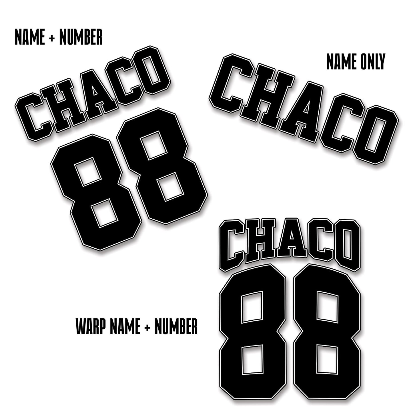Custom Name & Number Vinyl Sticker: Personalized Water Bottle Decal, Custom Number Sticker for Laptop, Helmet, Kindle