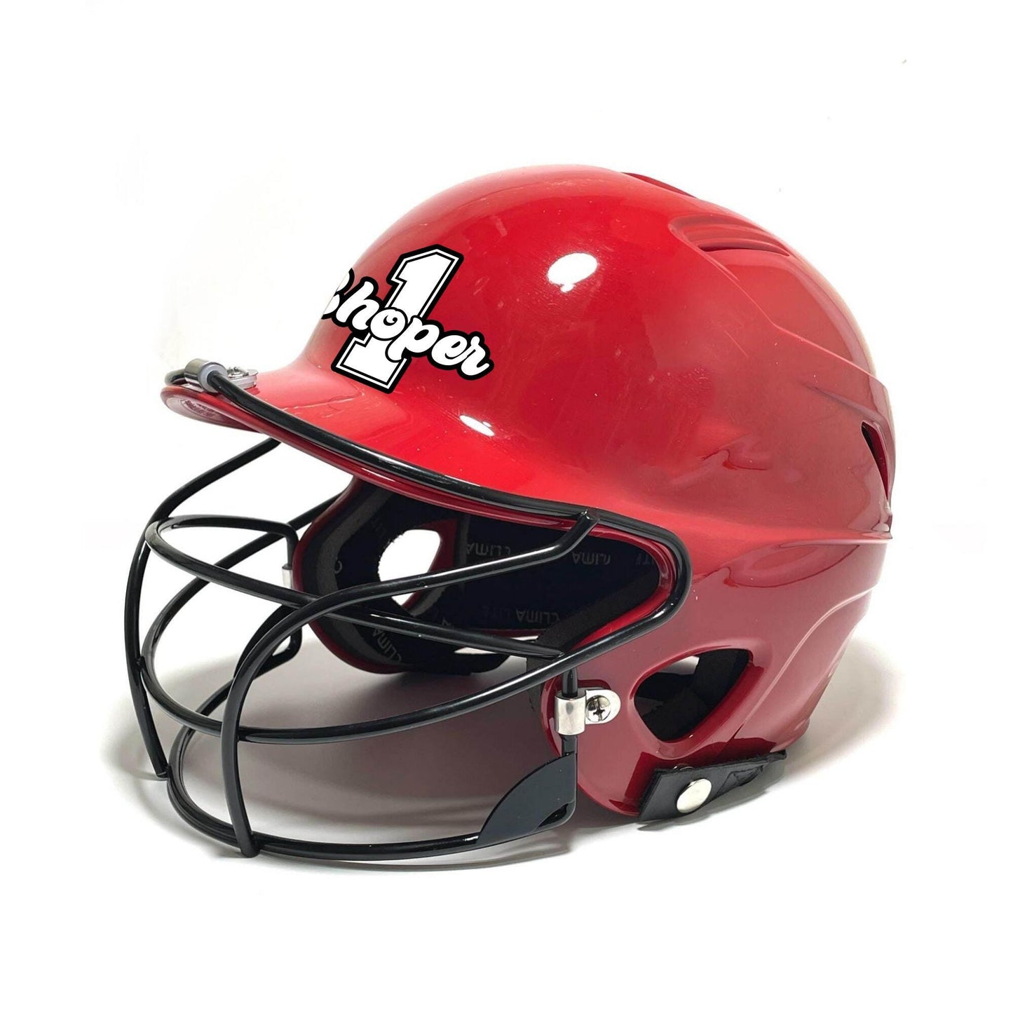 Custom Baseball Helmet Name & Number Decal: Personalized Softball Stickers