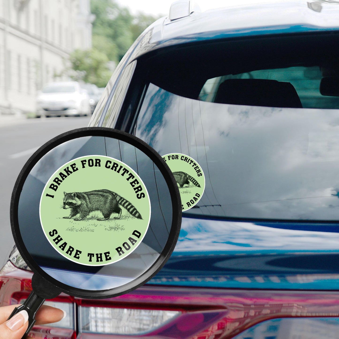 I Brake For Critters Sticker Waterproof Vinyl Decal for Car Helmet Funny Bumper Stickers